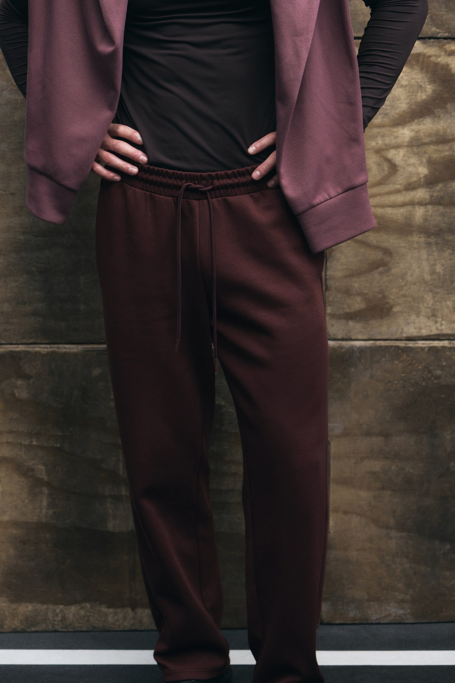 Regular Fit Sports joggers - Burgundy/Dark grey/Black/Light grey marl/Light beige/Dusty green - 4