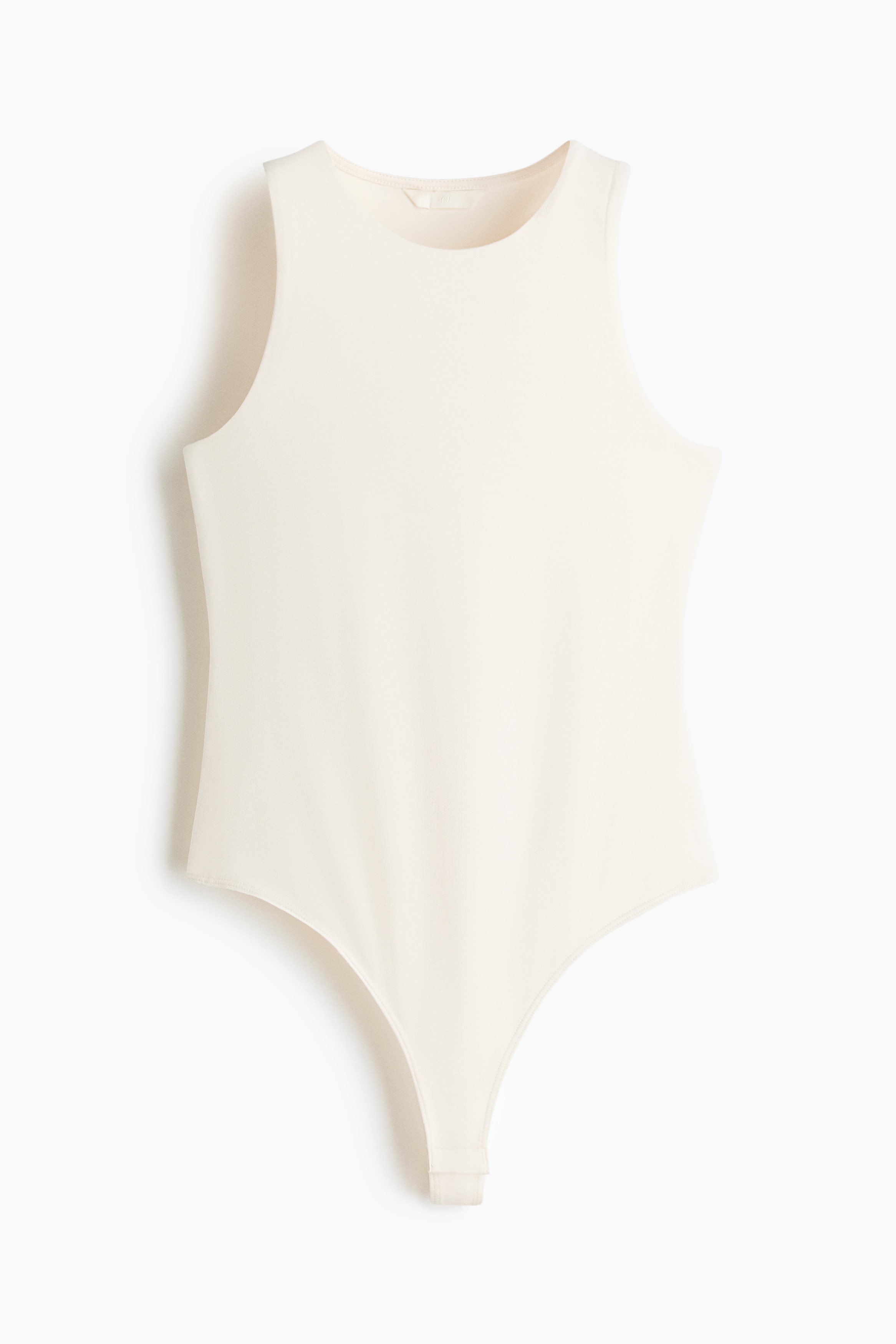 Jersey Thong Bodysuit - White/Bright red/Black