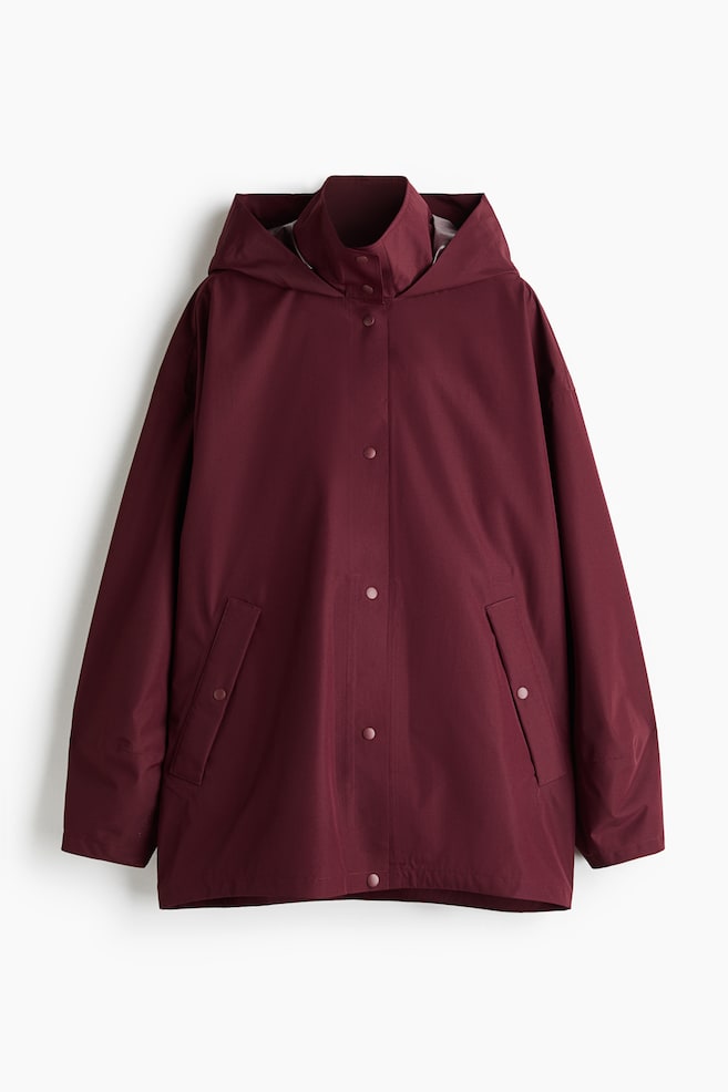 Rain jacket with StormMove™ - Cherry red/Black/Butter yellow - 1