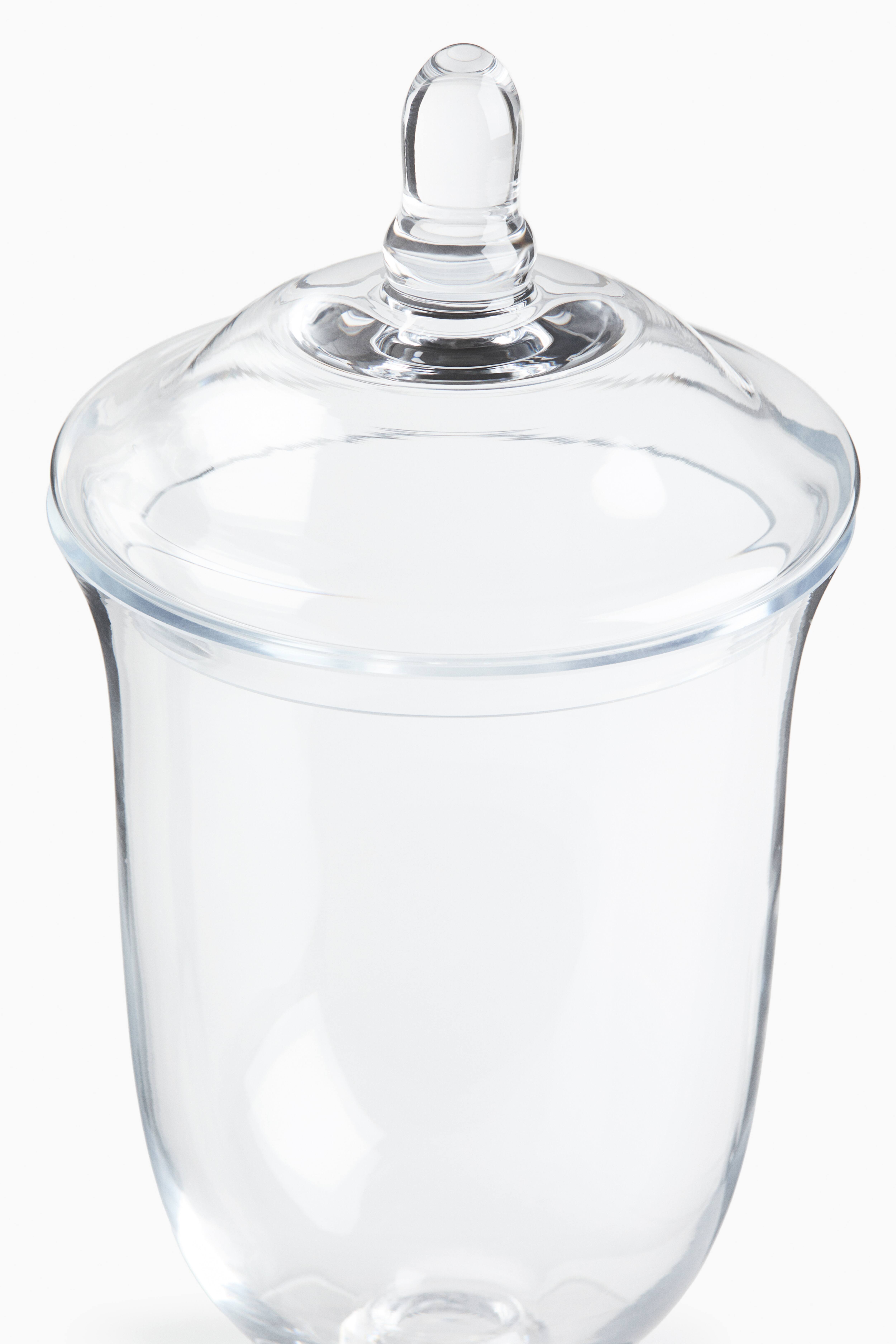 Grand bocal en verre sur pied