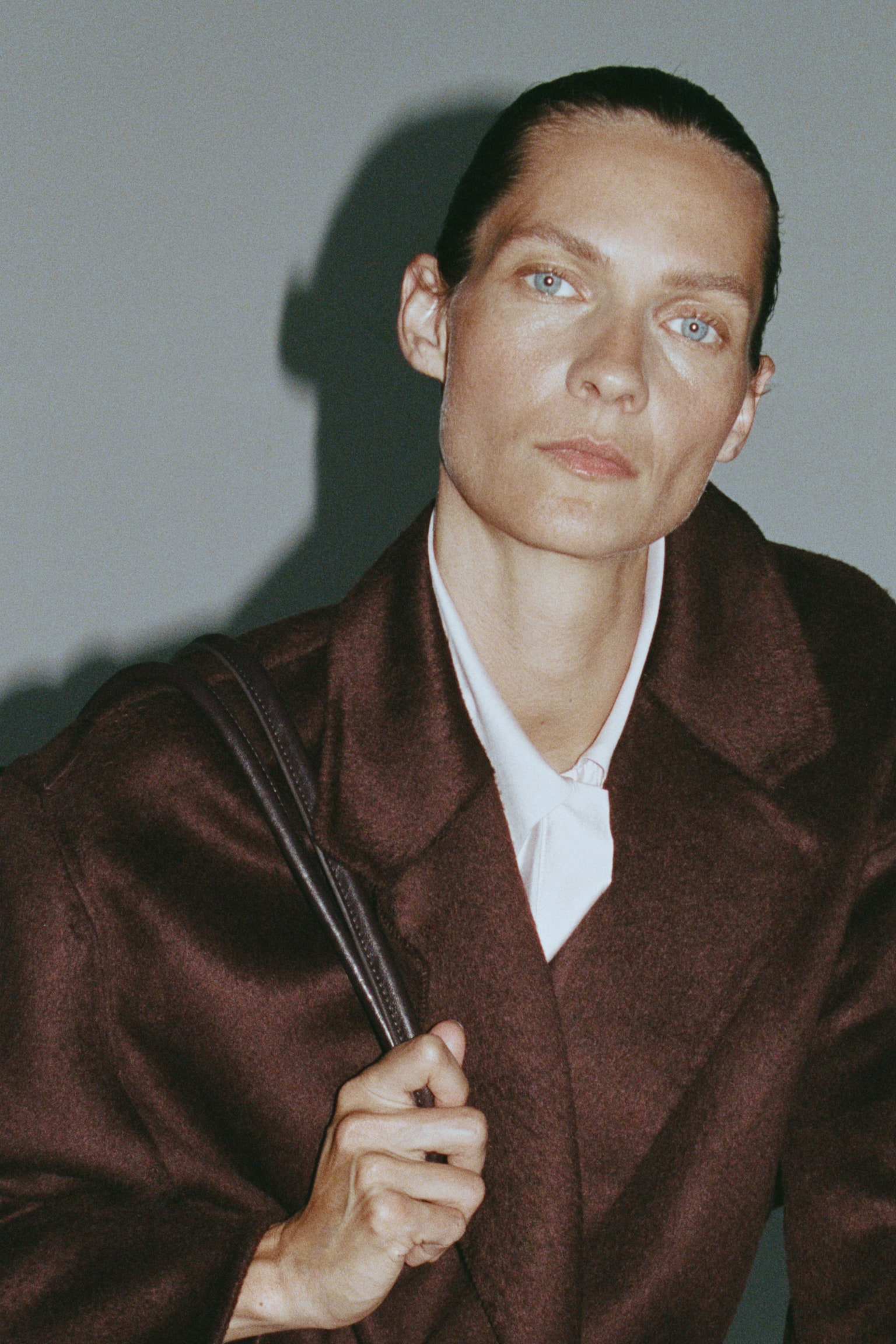 Женское пальто H&M Handmade Wool-Blend, цвет: Тёмный коричневый — фото 4