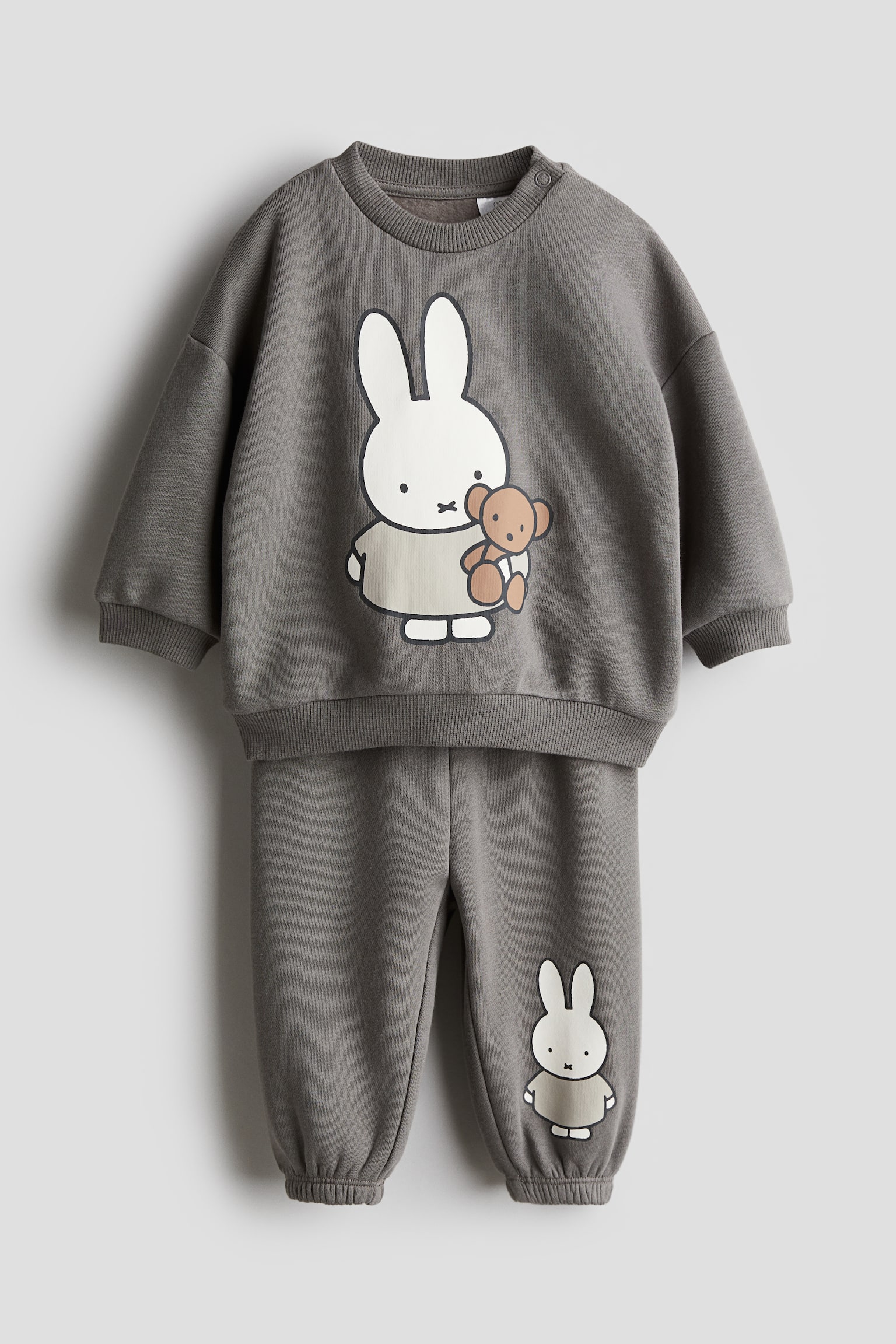 2-piece printed sweatshirt set - Dark grey/Miffy - 1