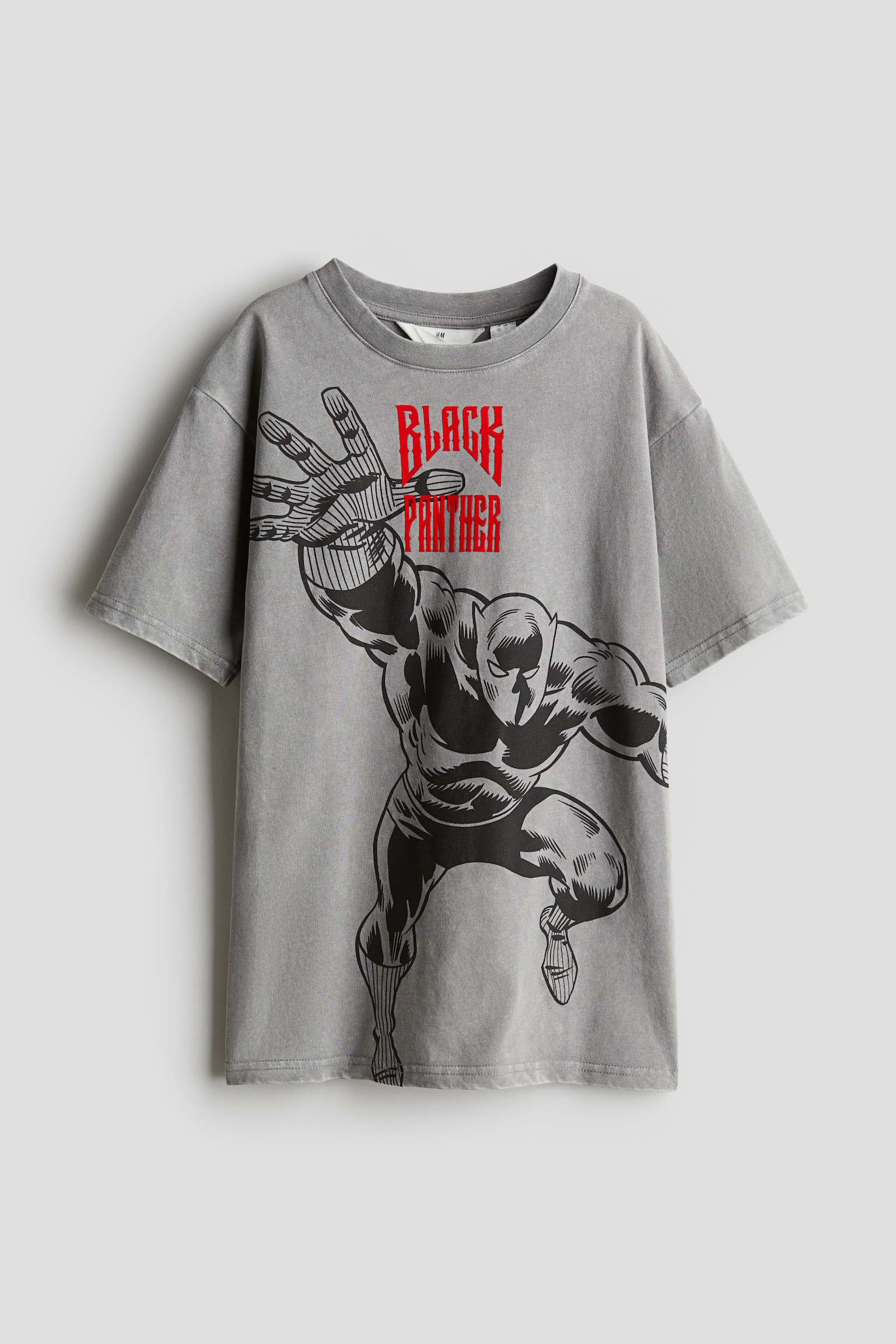 Loose-fit printed T-shirt - Grey/Black Panther/Cream/X-Men - 1