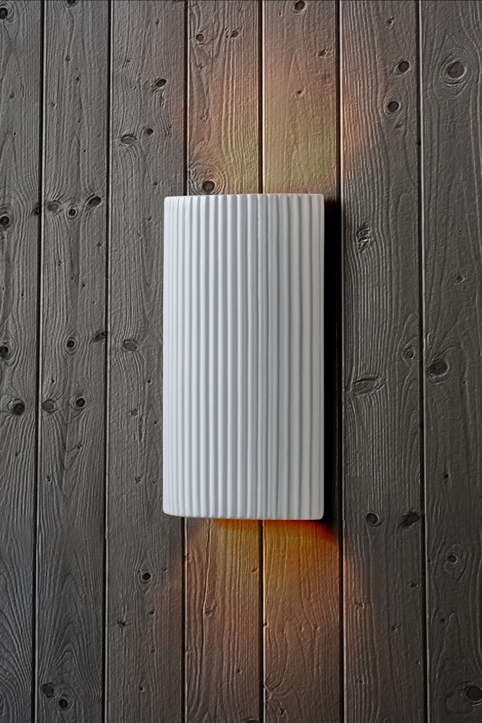 Ceramic Pillar Wall Light - White - 5