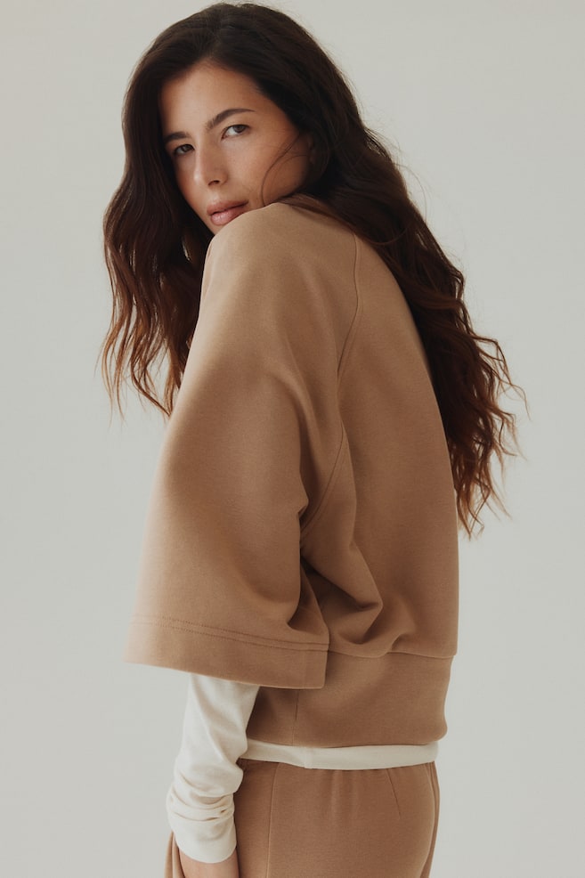 Sweatshirt-Dunkelbeige - 6