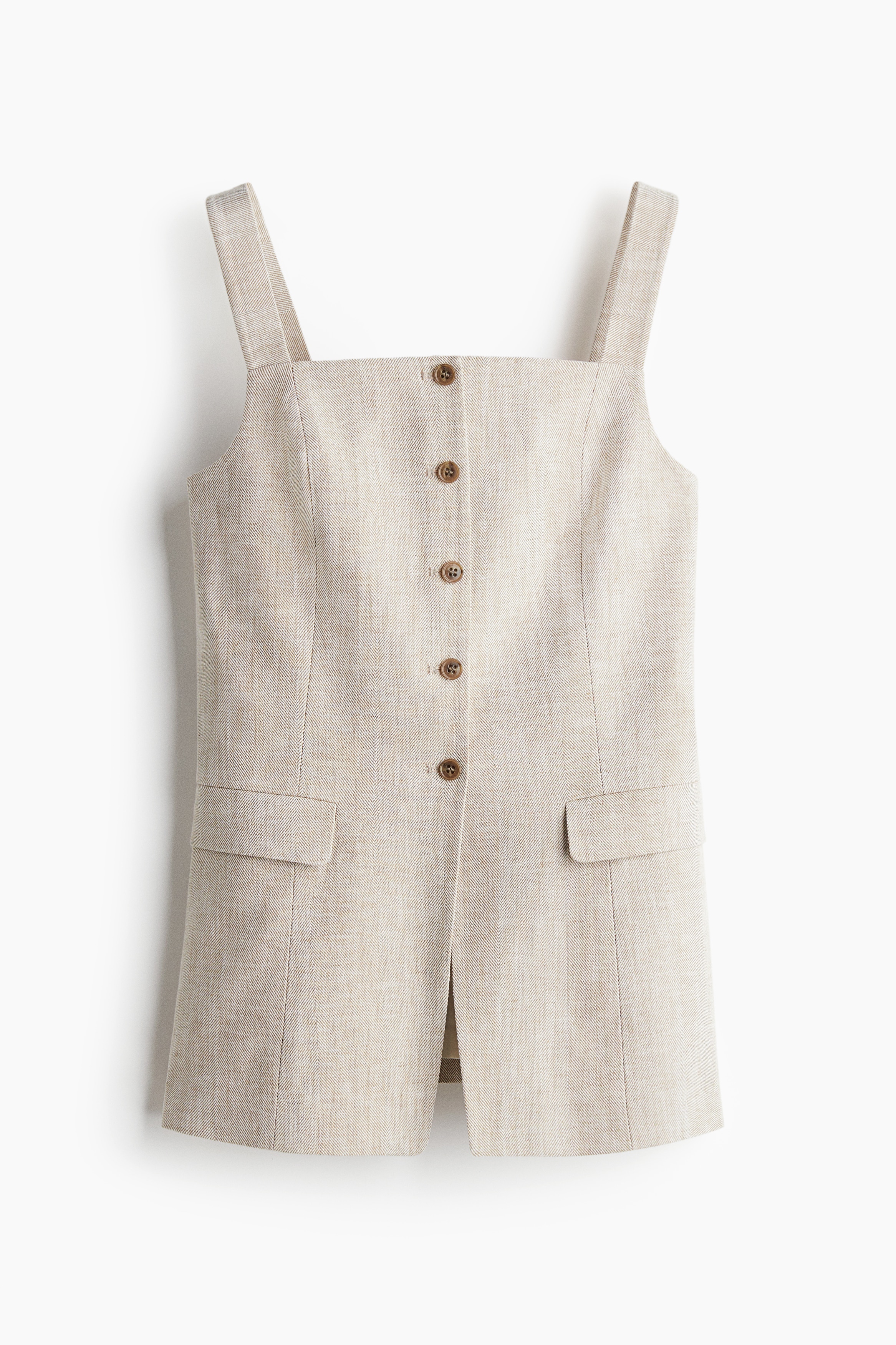 H & M - Longweste - Beige - Damen
