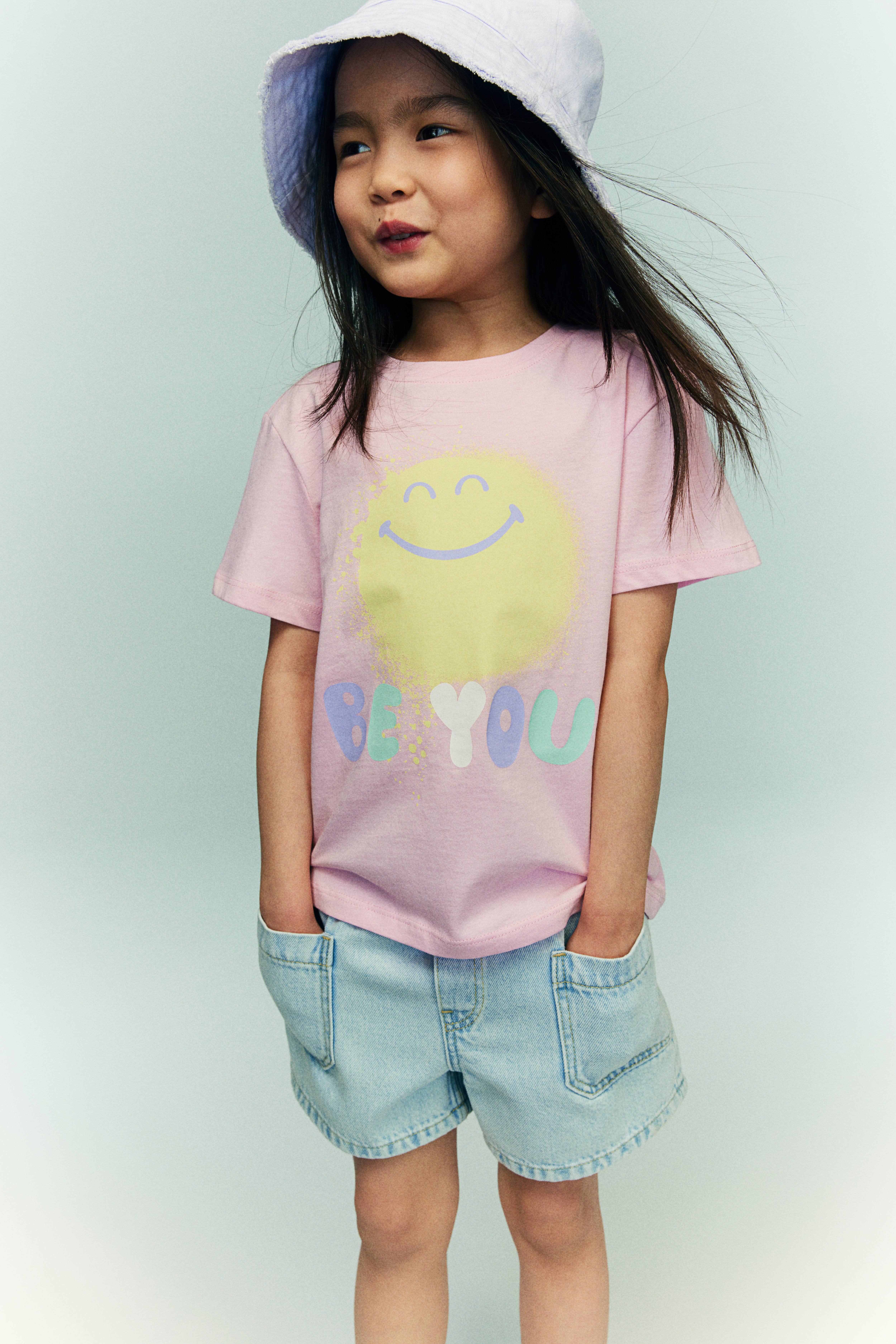 Printed T shirt Light pink SmileyWorld Kids H M CA