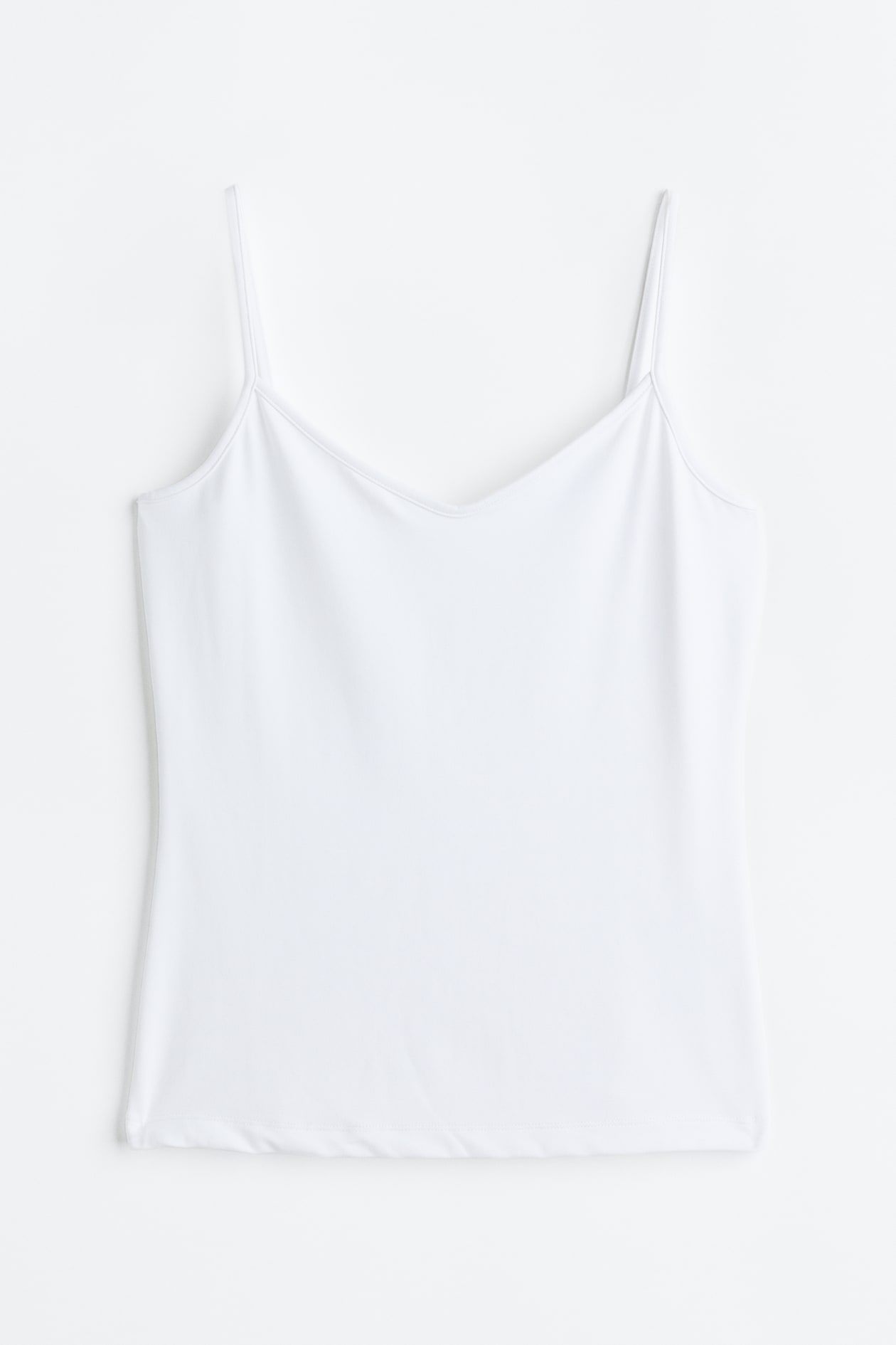 Camisole Top - V-neck - Sleeveless - White - Ladies | H&M US