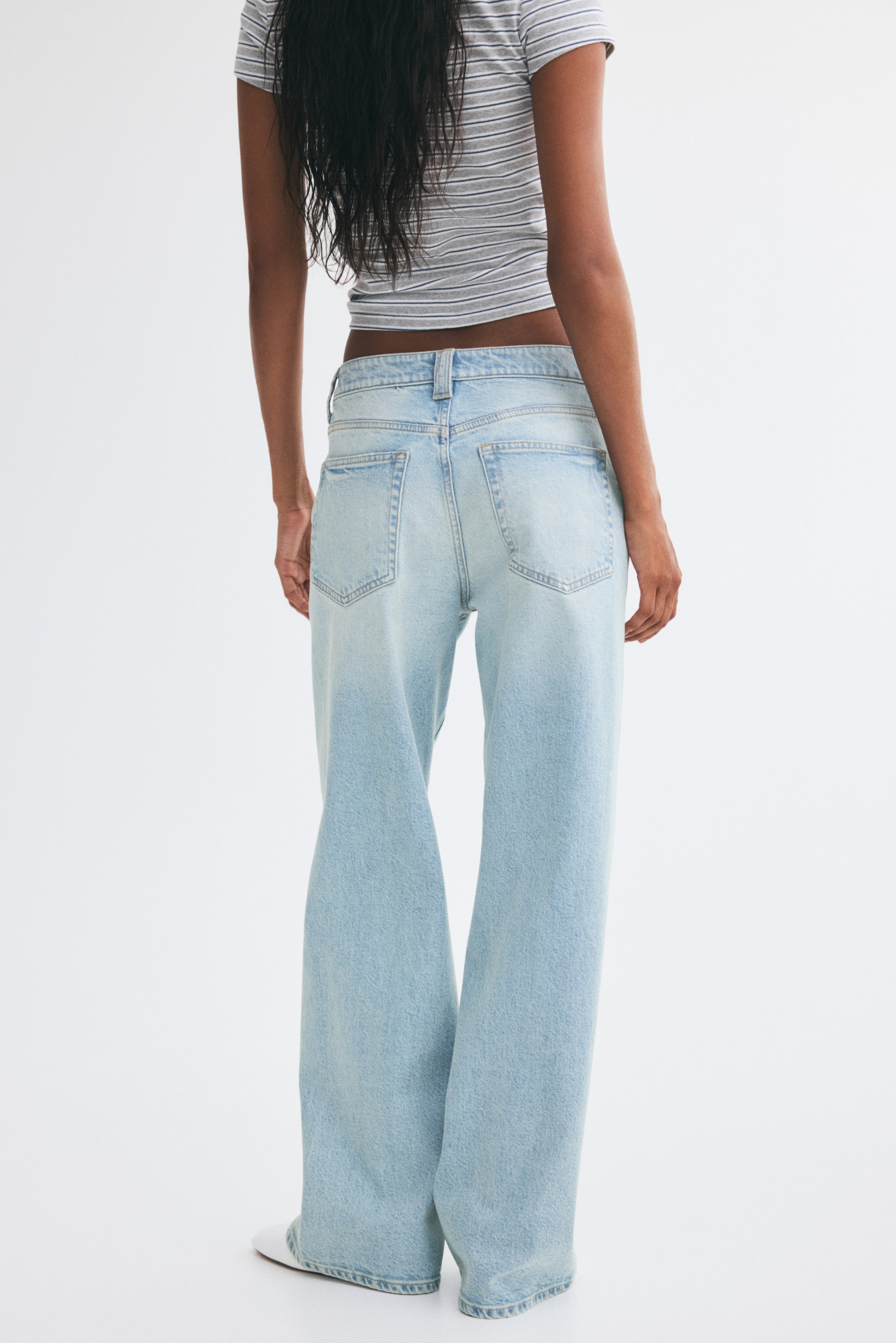 Jean ample taille haute