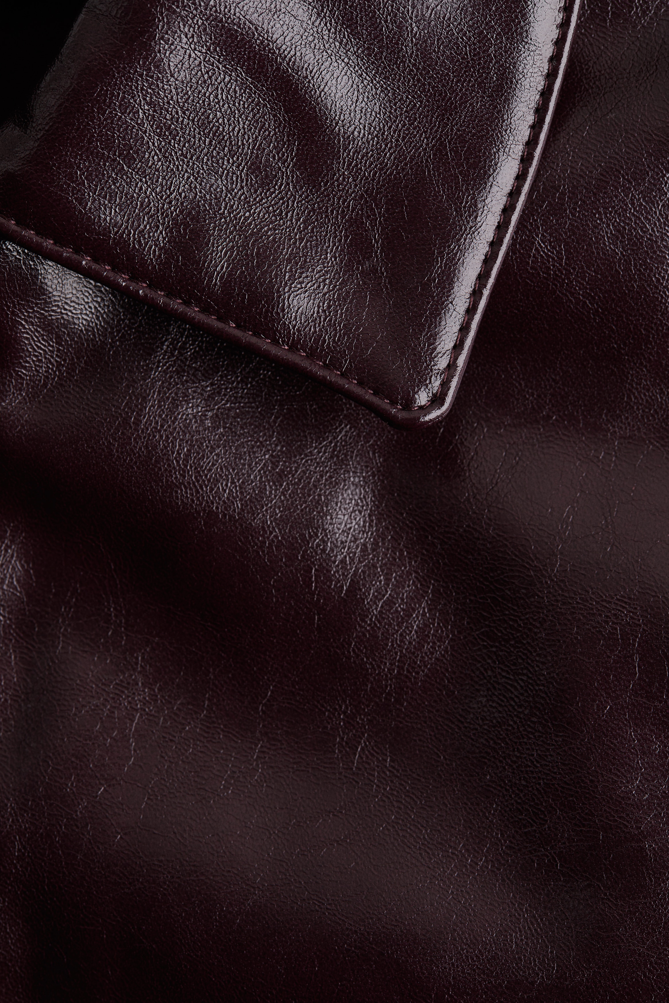 クロップドボンバージャケット |アビエーター、レザー&サテン クロップドボンバージャケット |アビエーター、レザー&サテン