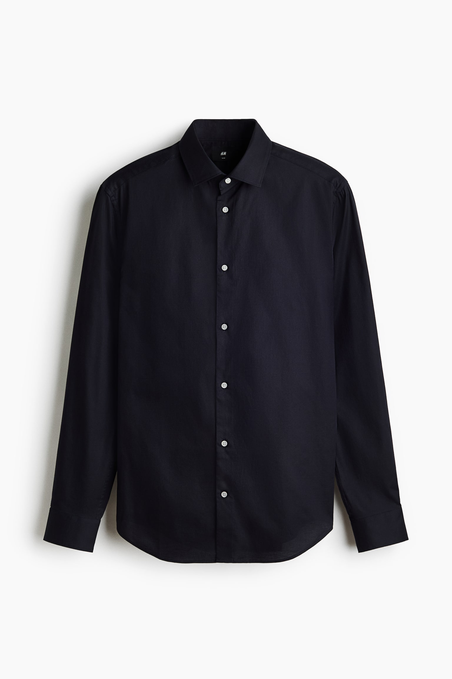 Бавовняна сорочка Slim Fit - Темно-синій/Чорний/Світло-блакитний/Білий - 2