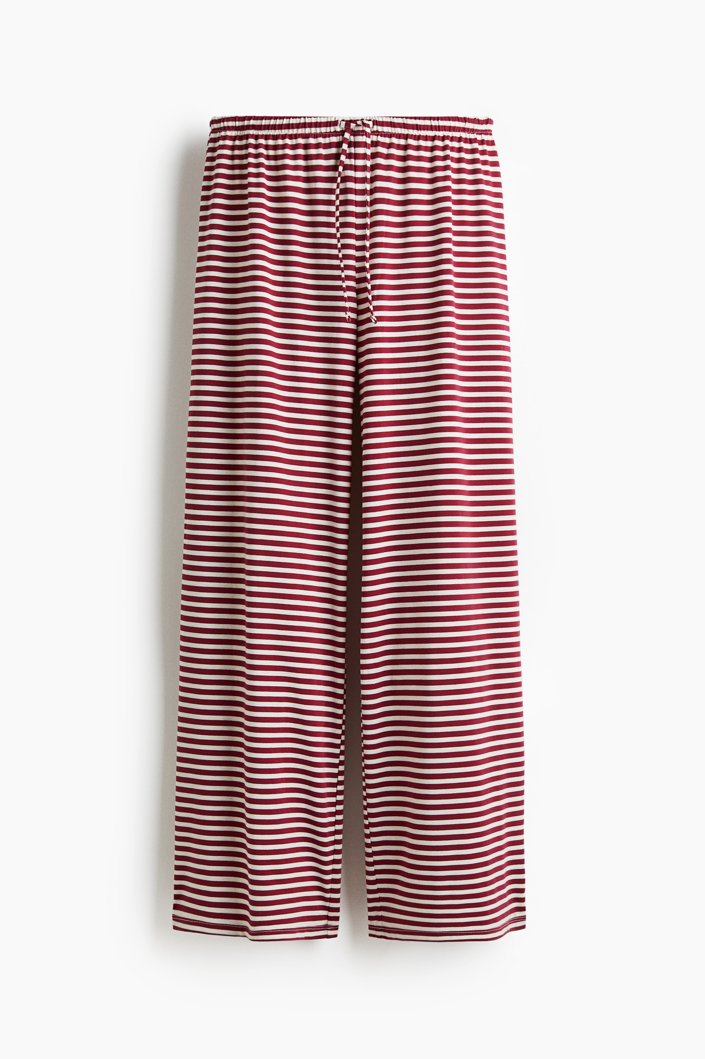 Straight drawstring trousers - Dark red/Striped/Black/Navy blue/Striped/Dark brown/Dark brown