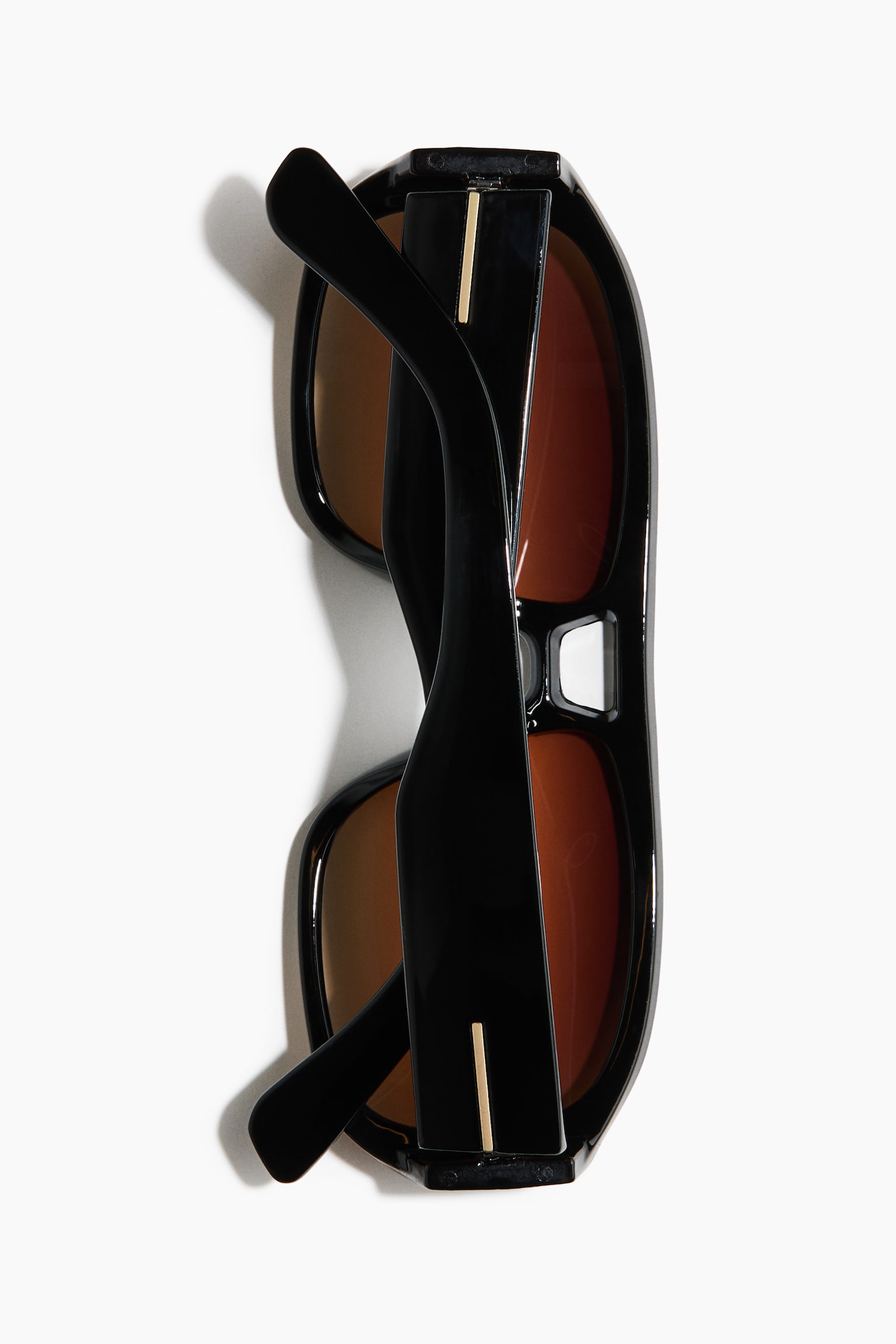 Женские солнцезащитные очки H&M Polarized Aviator-Style Sunglasses, цвет: Чёрный — фото 3