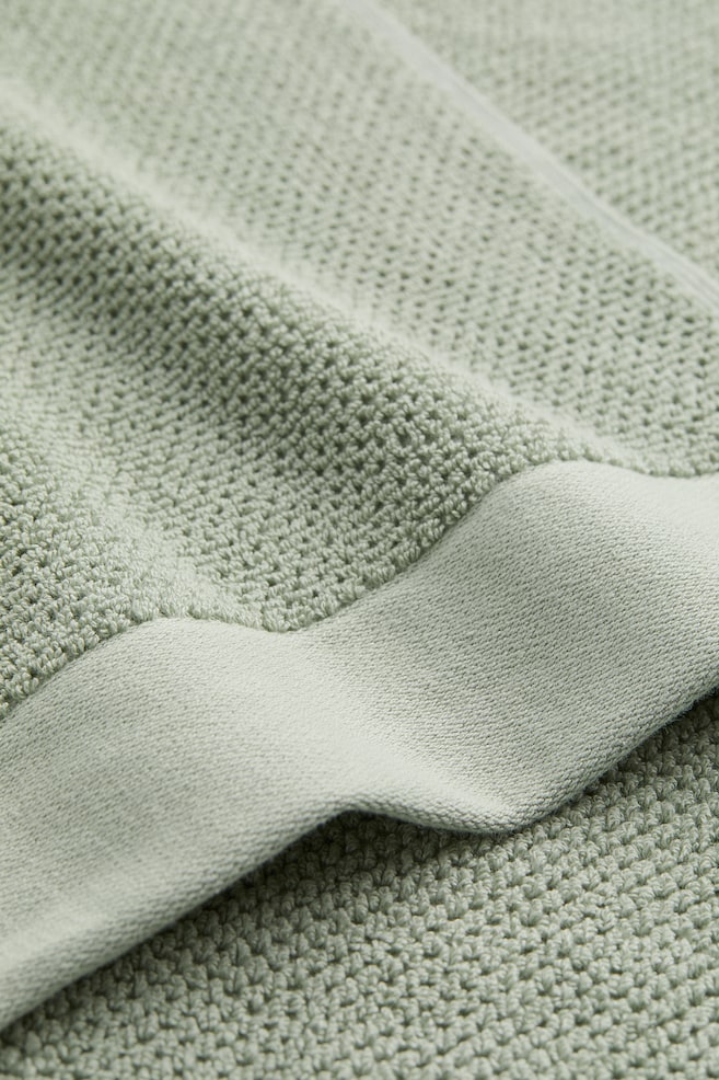 2-pak gæstehåndklæde i bomuldsfrotté - Salviegrøn/Lys beige/Grå/Sort/dc - 3