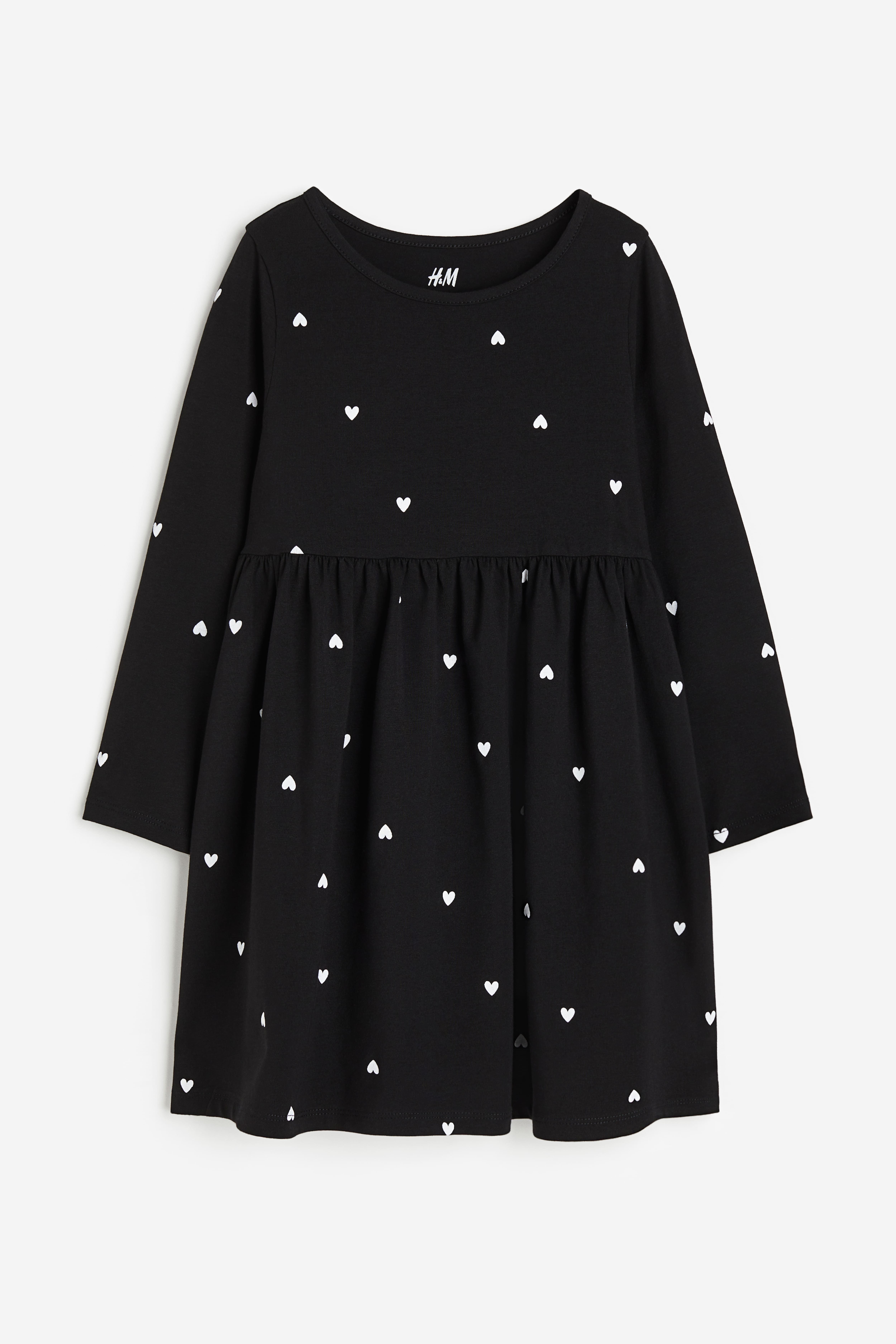 H&m girls black dress best sale