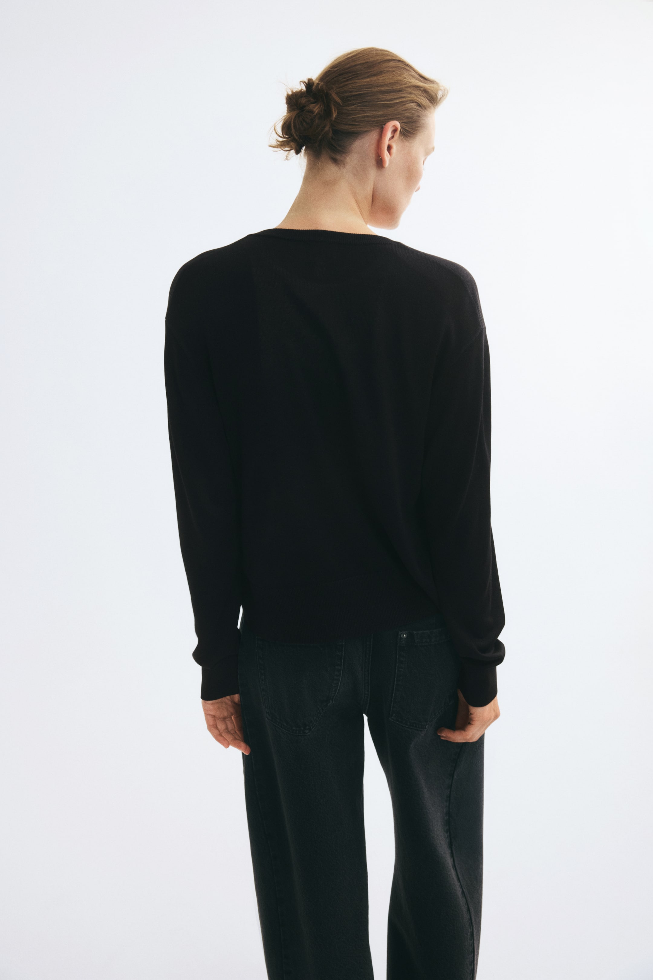 Fine-Knit Cardigan