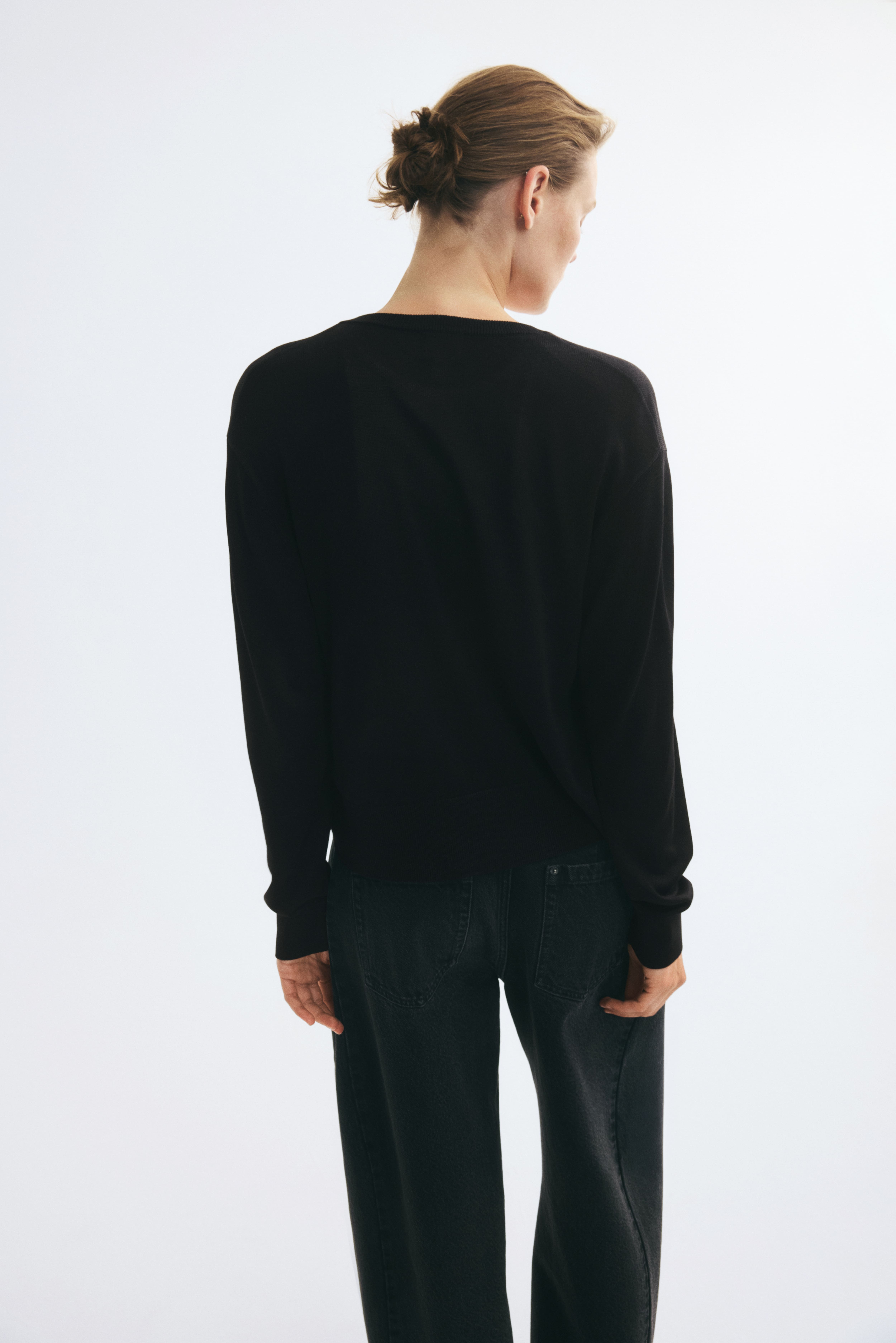 Fine-Knit Cardigan