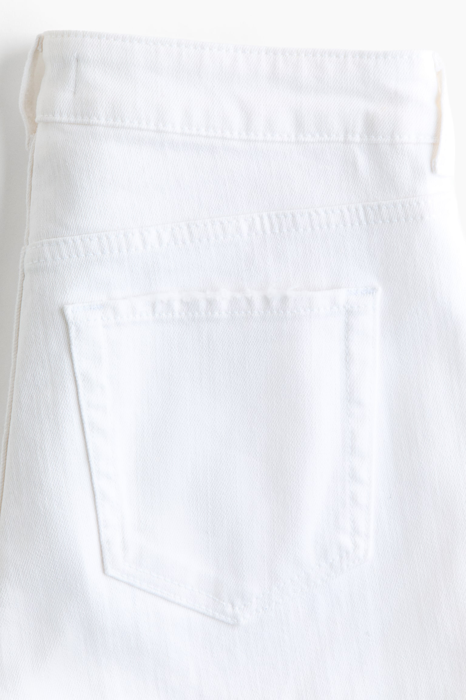 Женские джинсы H&M Slim Regular-Waist, цвет: Белый — фото 5