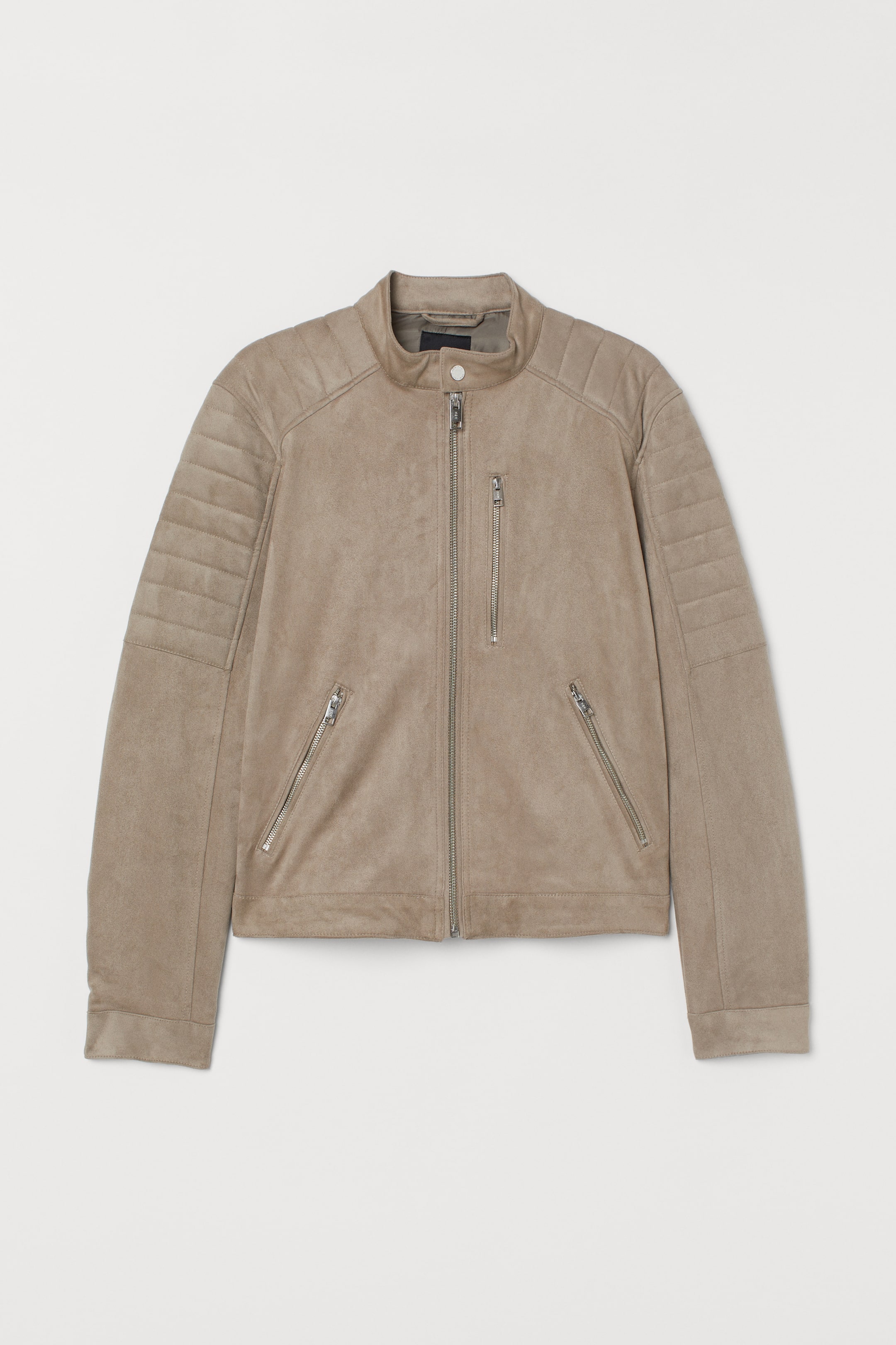 Veste de style motard Grège HOMME H&M FR