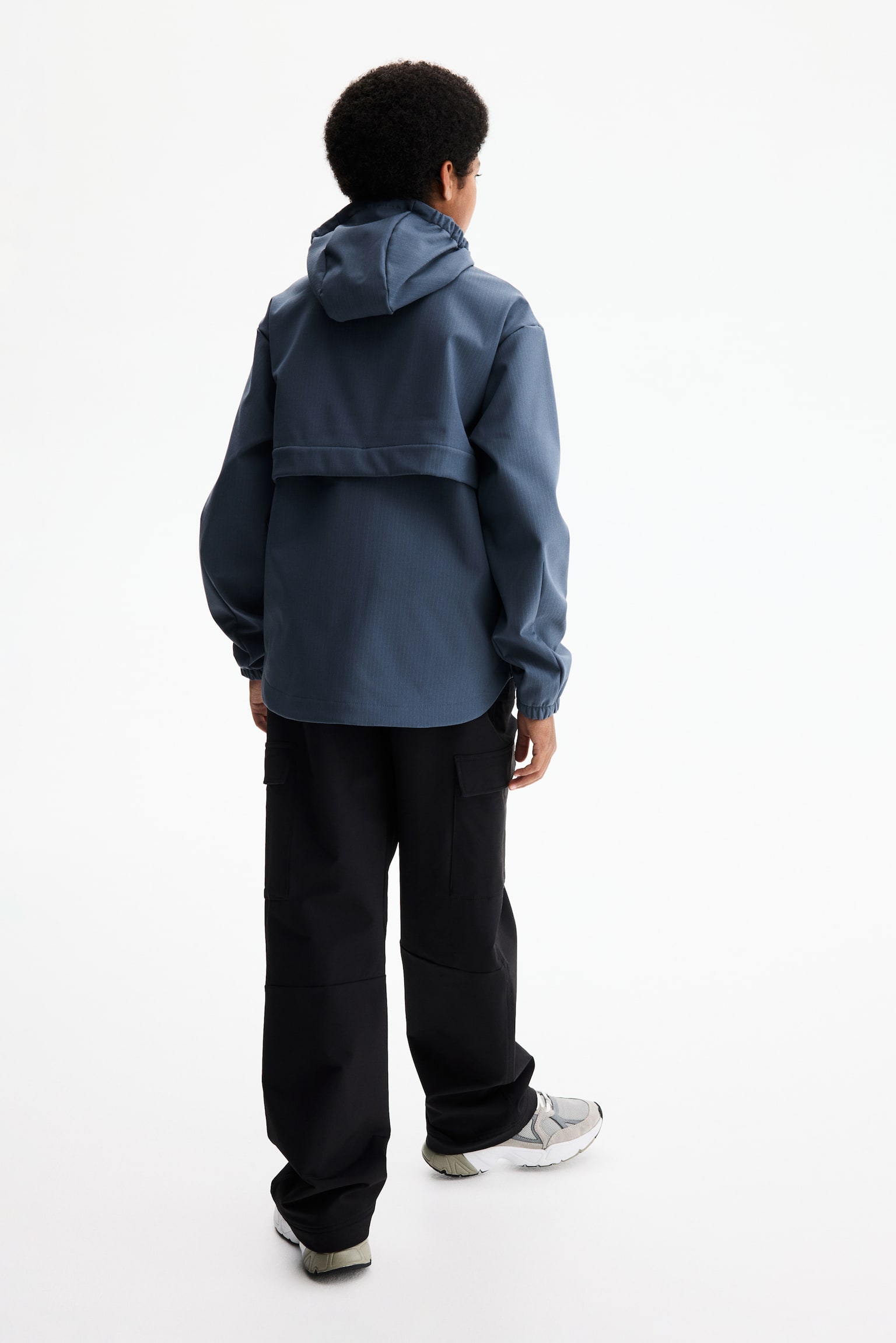 Water-repellent softshell jacket - Steel blue/Black - 3