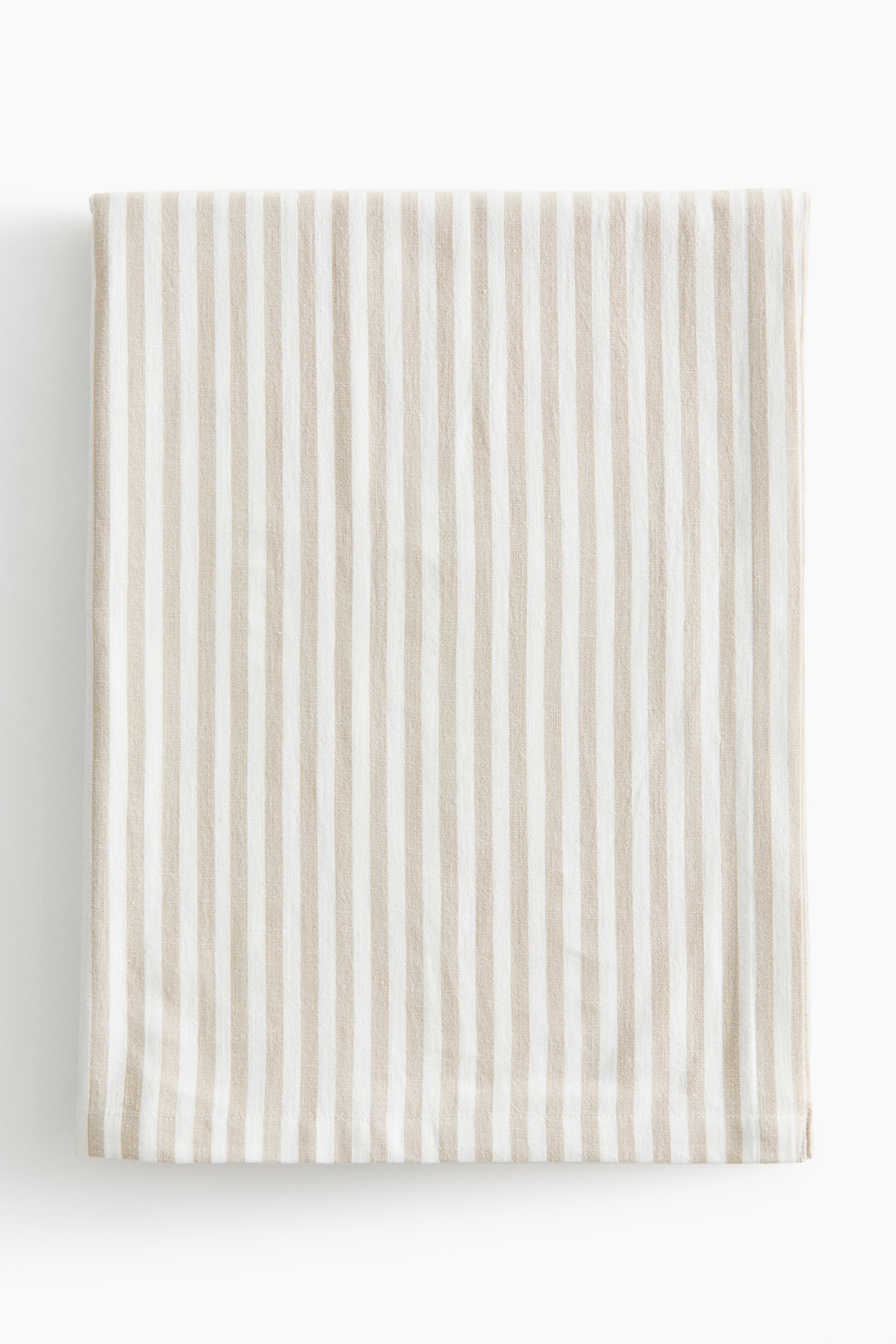 Nappe en coton mélangé - Beige/rayé - Home All | H&M FR