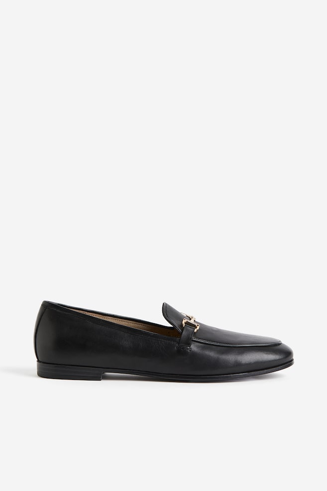 Leather loafers - Black - 1