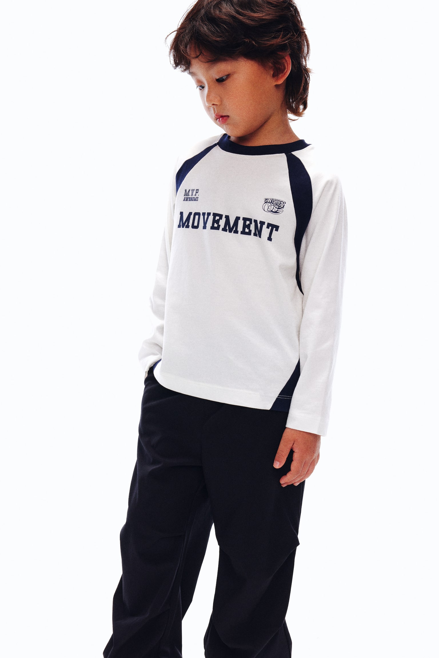 Quần dài cạp chun - Màu đen/Màu be hồng nhạt - 3