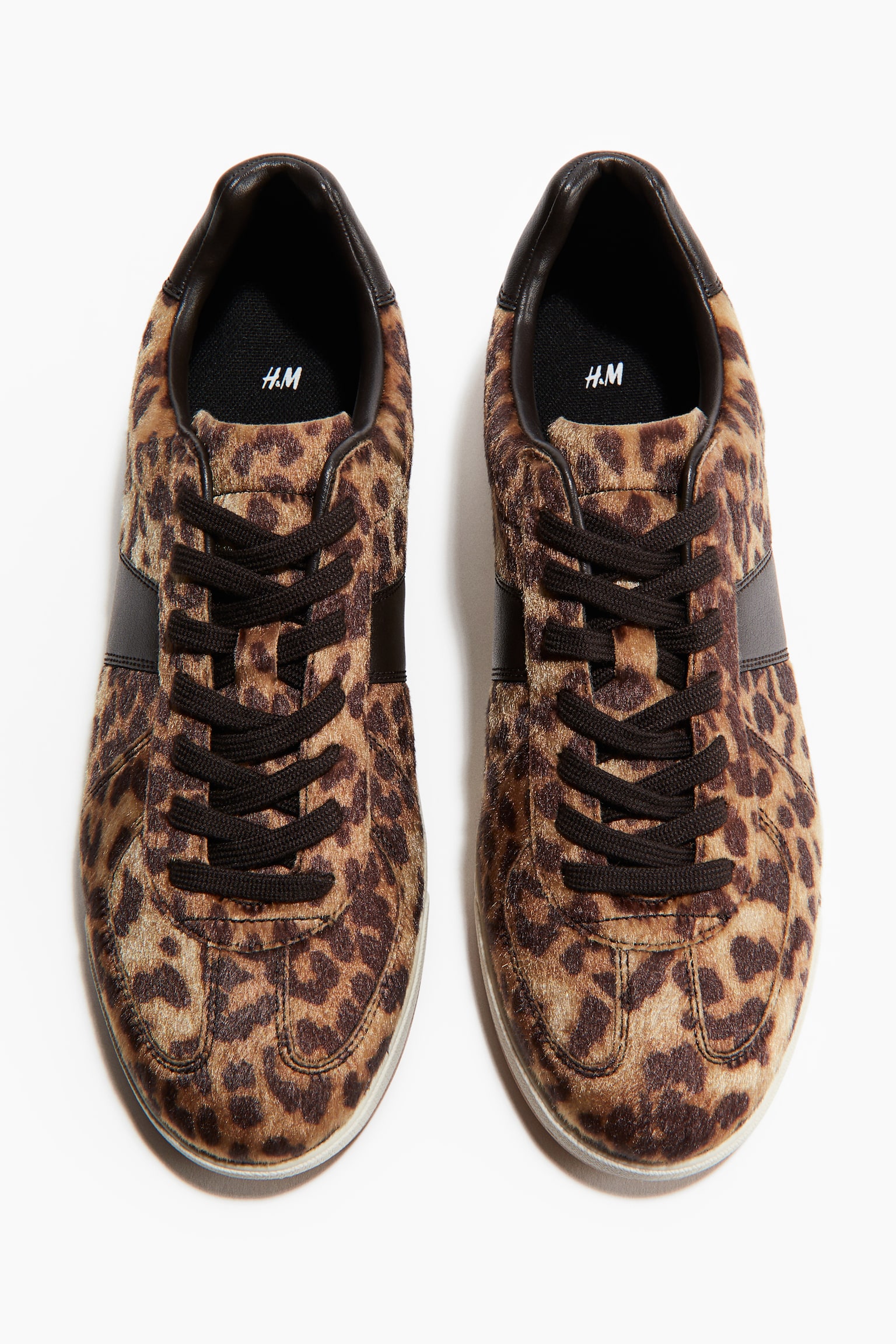 Mintás sportcipő - Bézs/leopárdmintás - 3