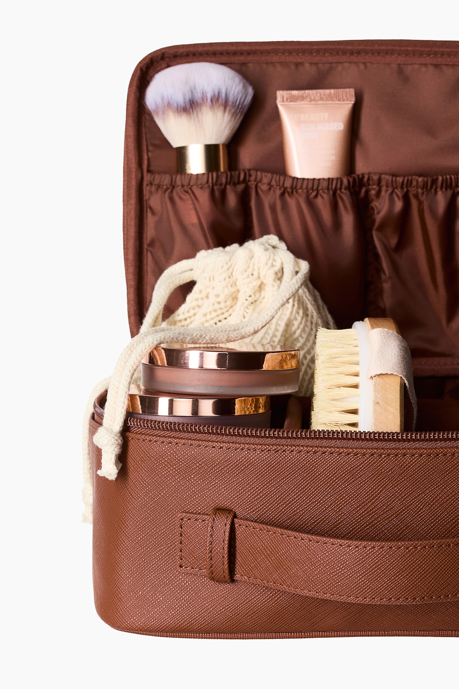 Toalettmappe - Brun/Cream - 3