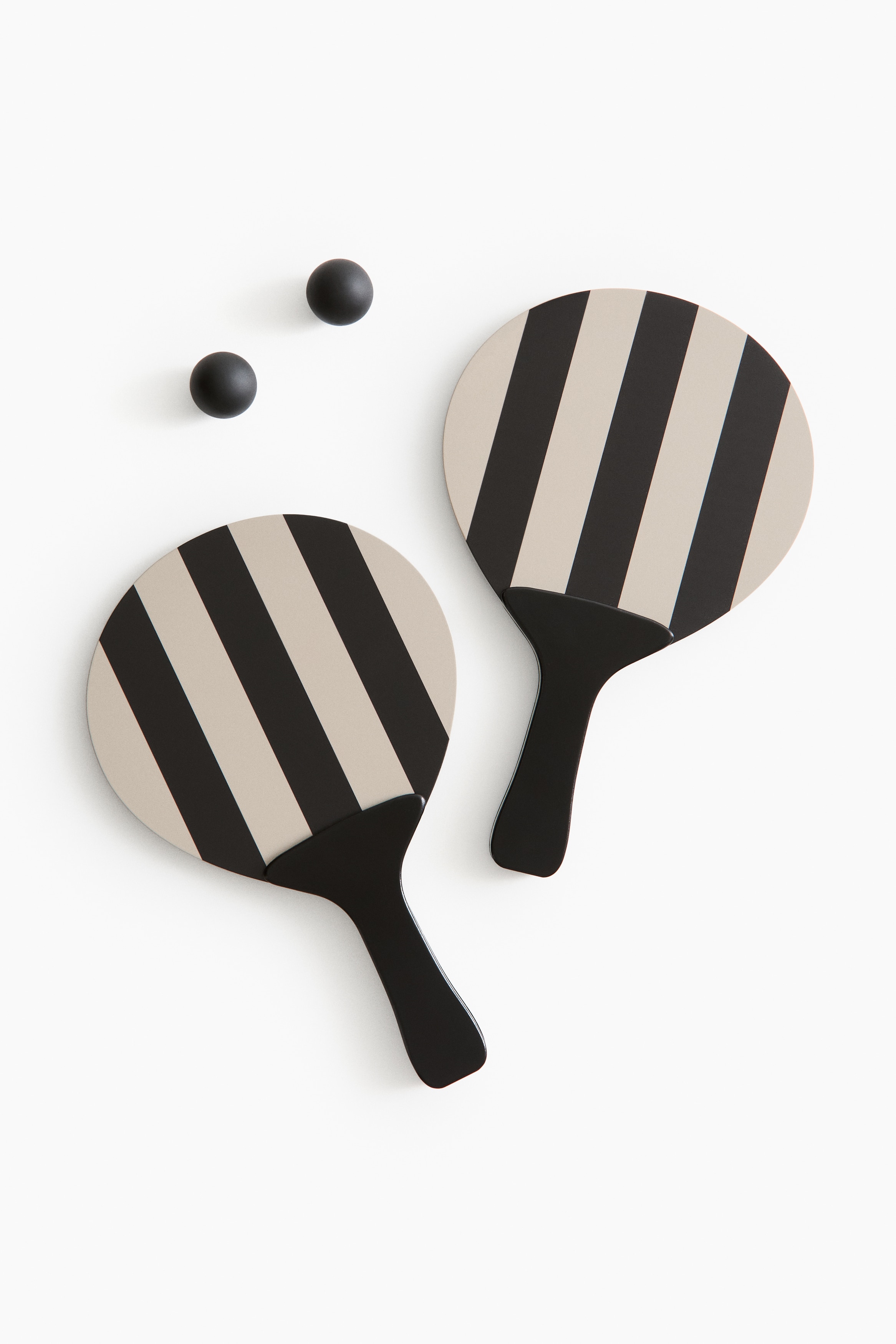 Juego de tenis playa - Negro/Rayas