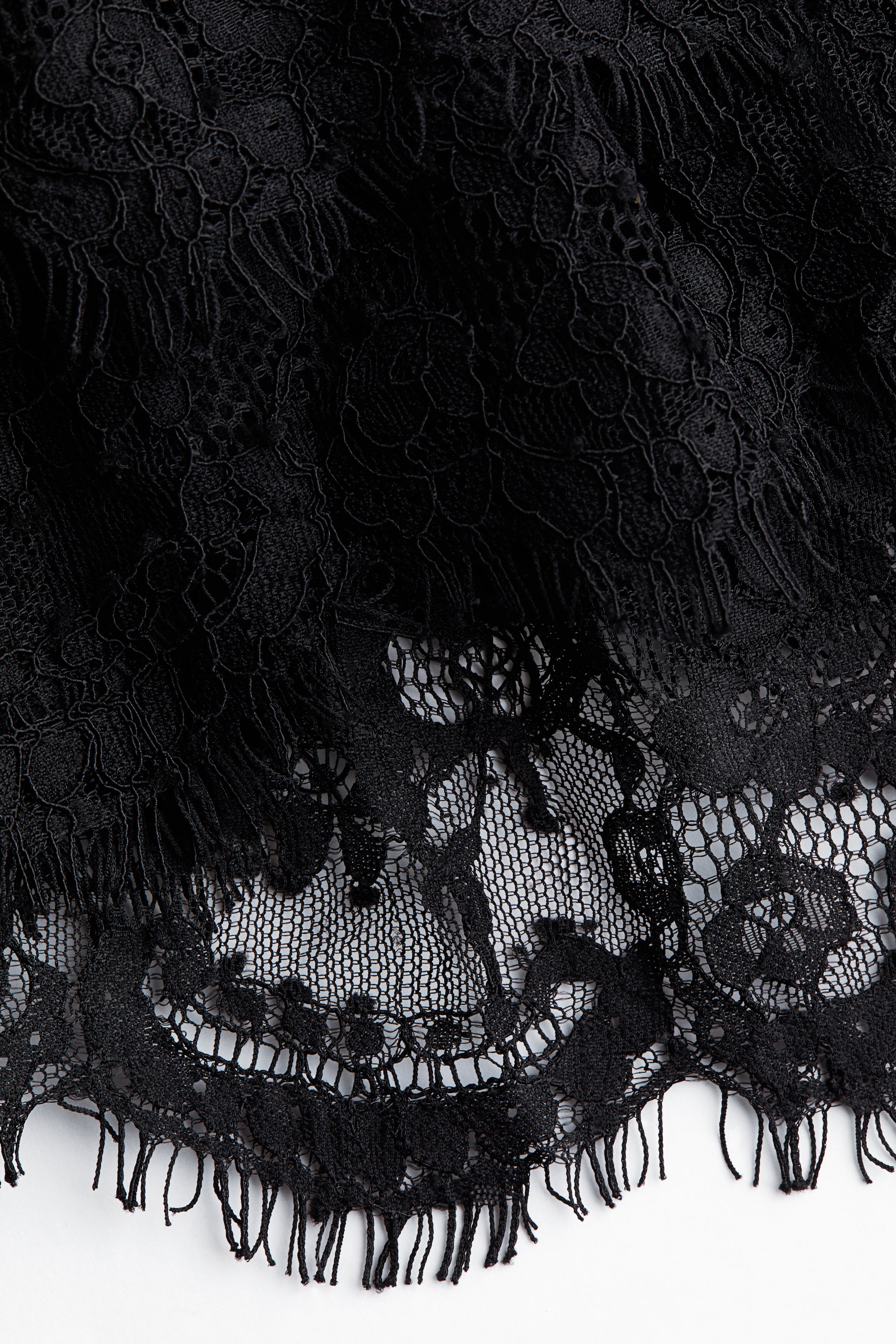 Женские юбки H&M Lace-Trimmed Mini Skirt — фото 5