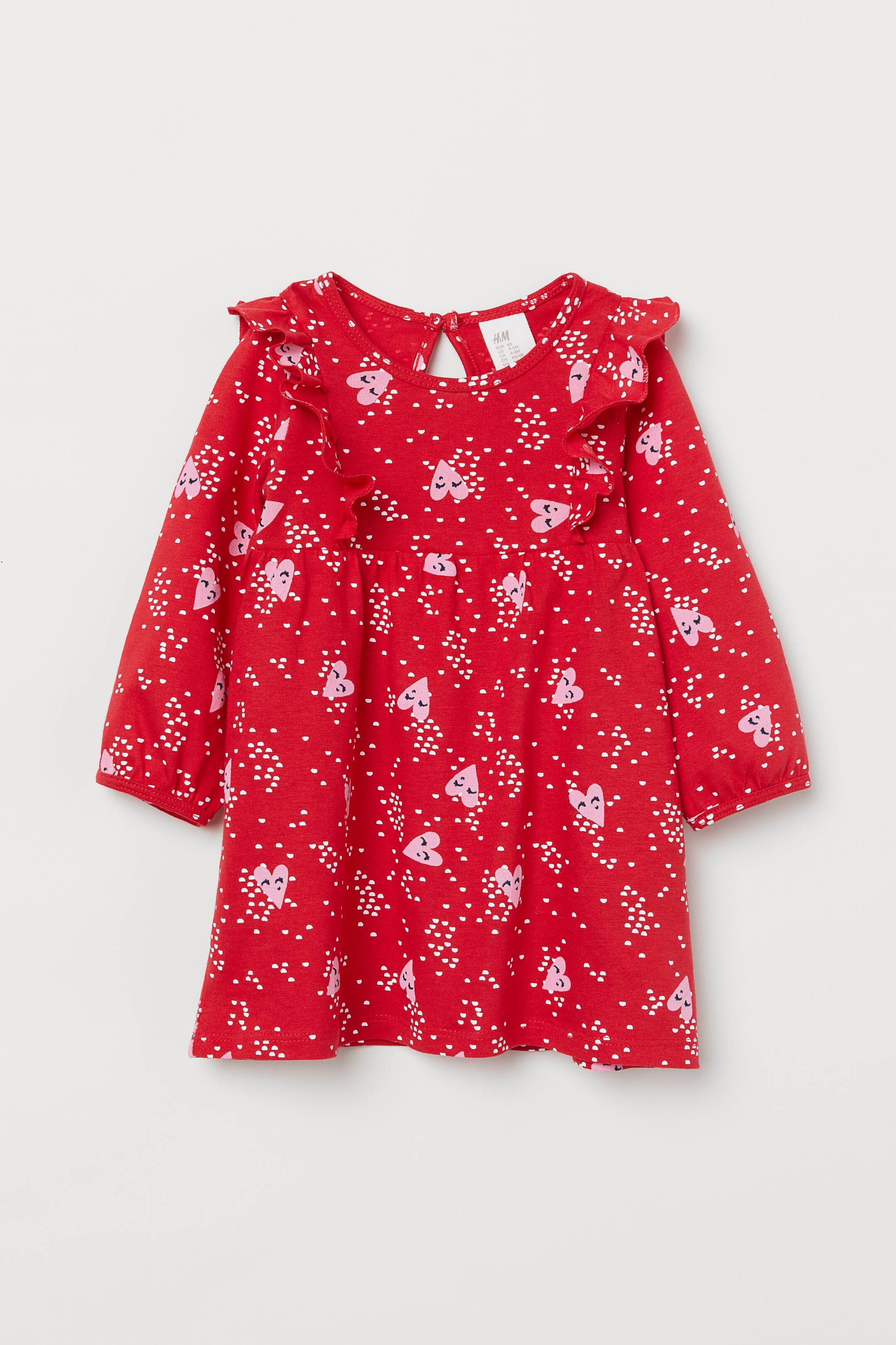 Leboncoin Robe Rouge A Fleurs H&m Robe Volantée Robe Rouge A