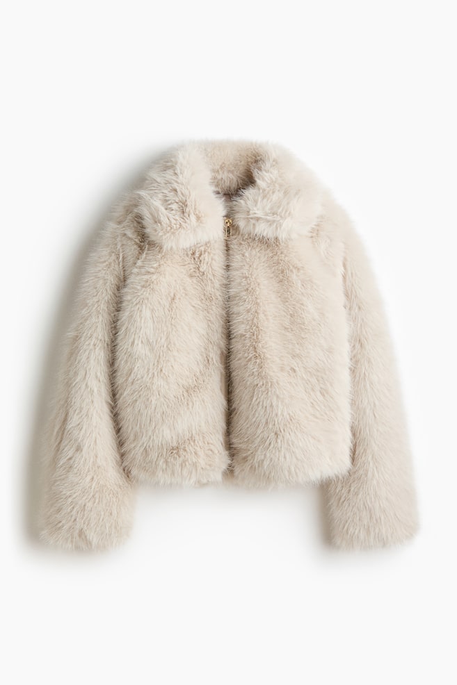 Collared jacket - Cream - 1