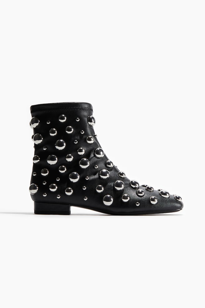 Studded ankle boots - Black - 1