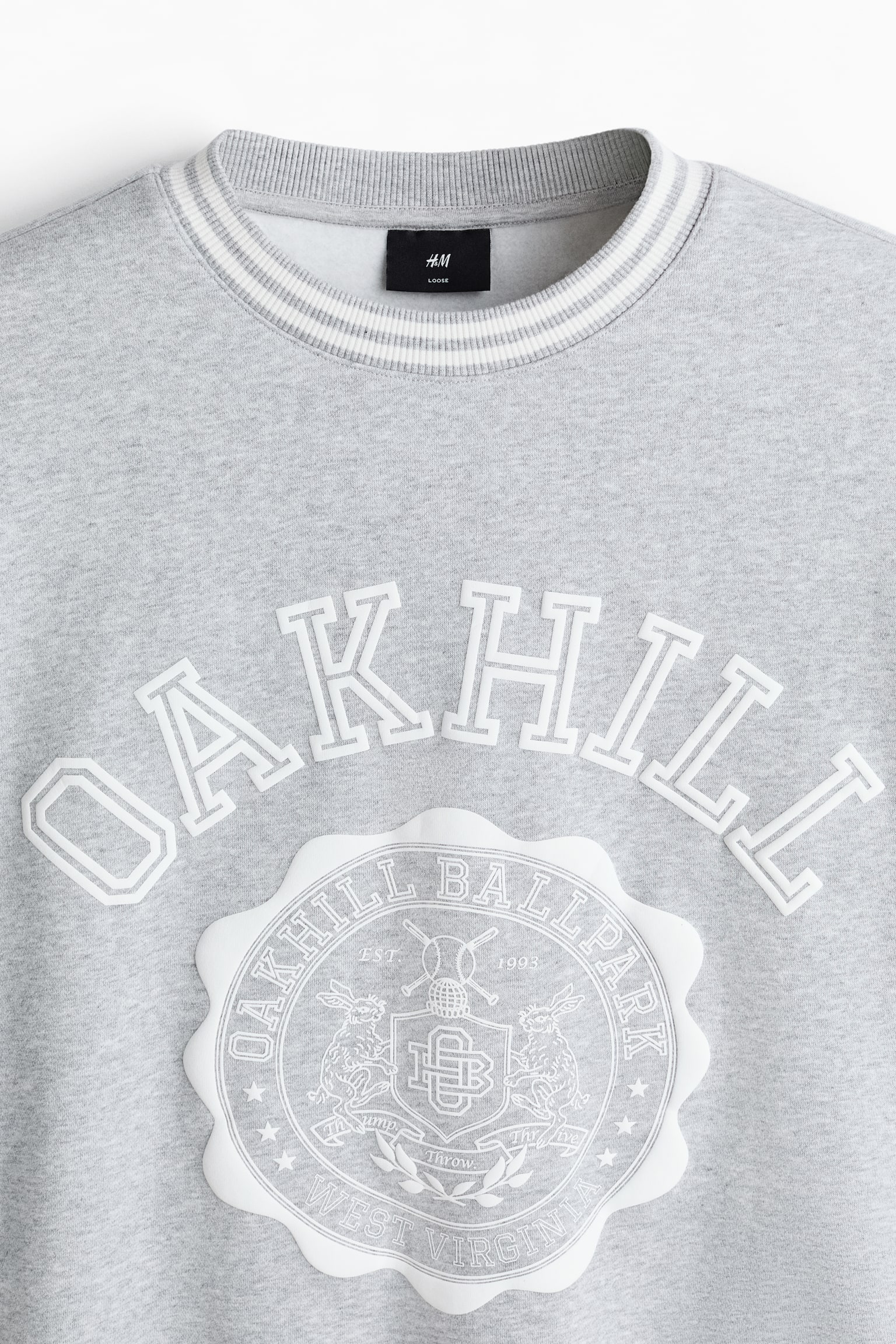 Loose Fit Printed sweatshirt - Grey marl/Oakhill/Dark green/Team Meadows - 5