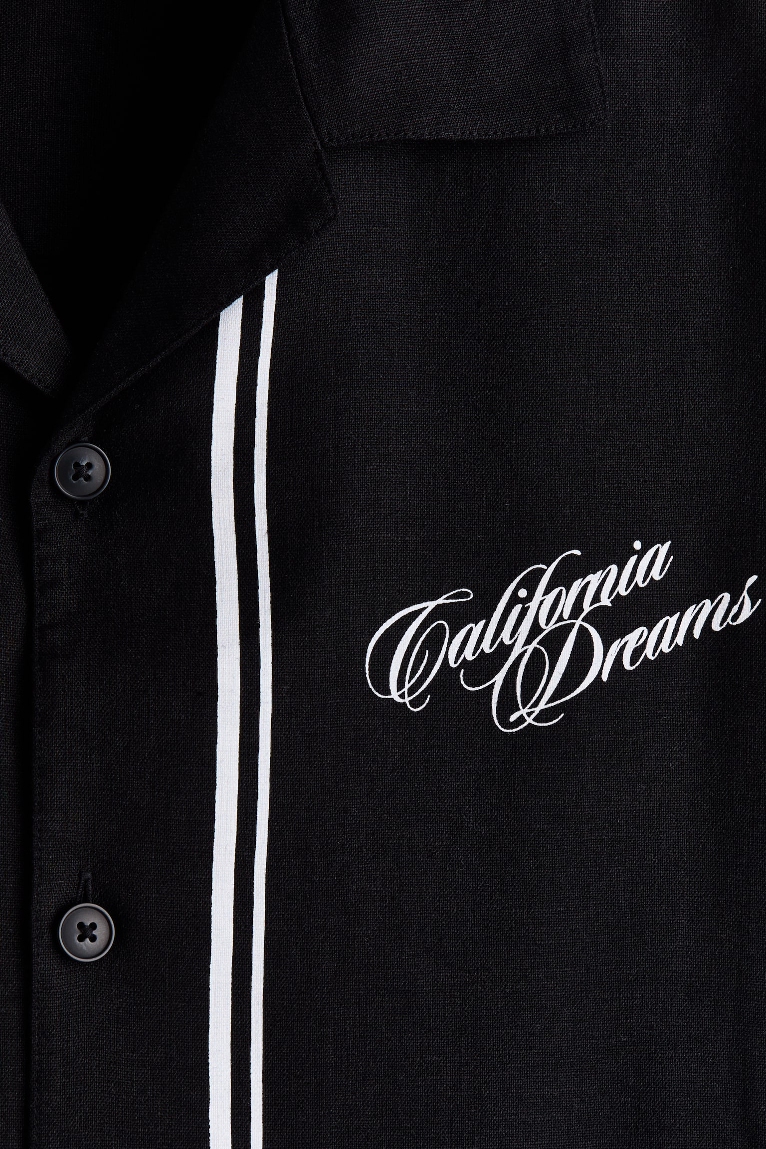 Relaxed Fit Printed resort shirt-Black/California Dreams - 3