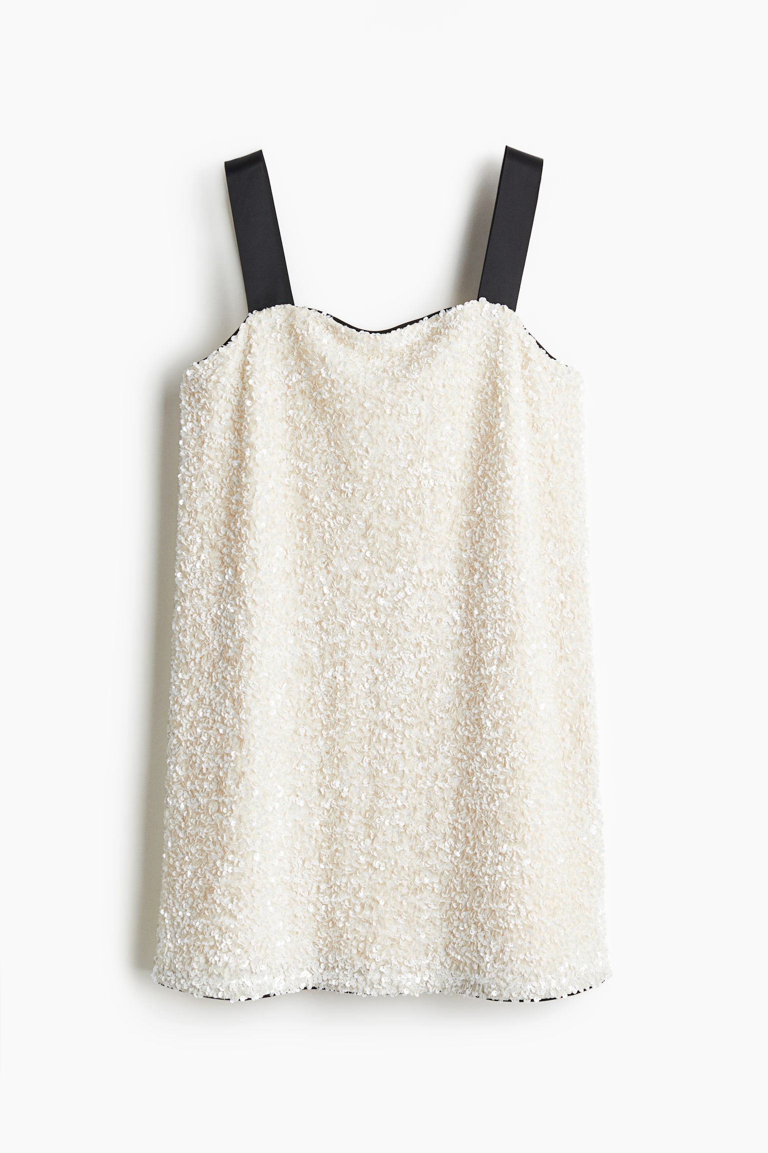 Sequined mini dress - Cream - 2