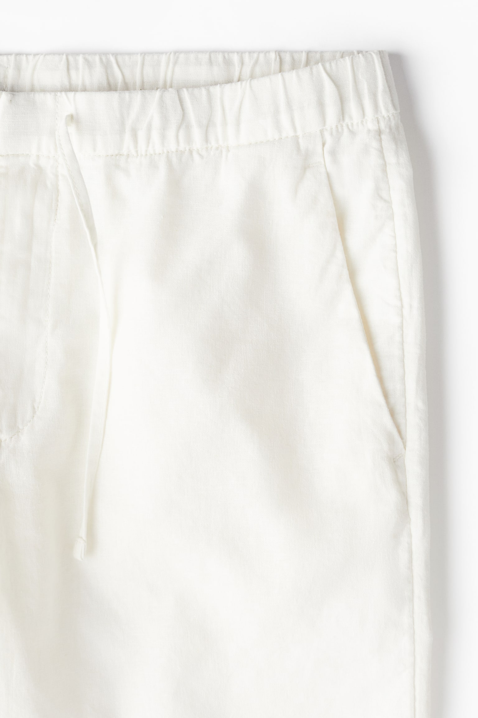 Regular Fit Linen-blend shorts - White/Light grey/Light beige/Black/Dark blue - 3