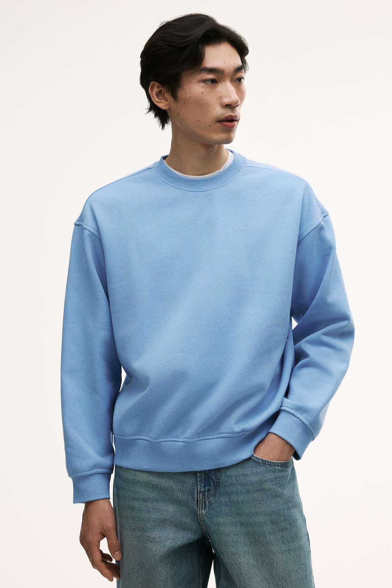 Sweat Loose Fit - Bleu clair - HOMME | H&M FR