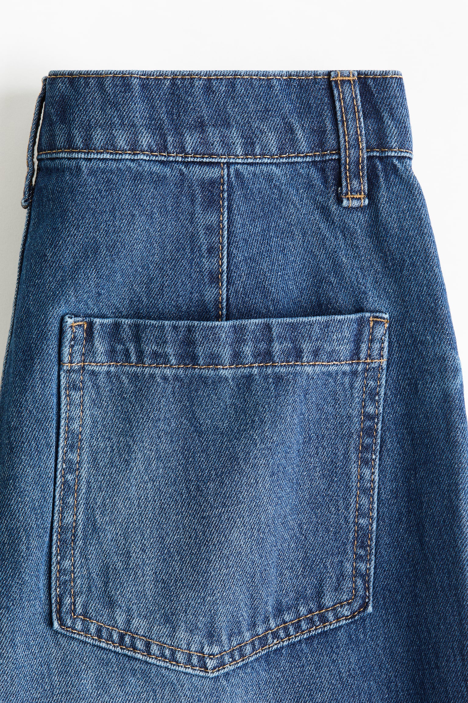 Super Wide High Waist Jeans - Azul denim/Negro lavado - 6
