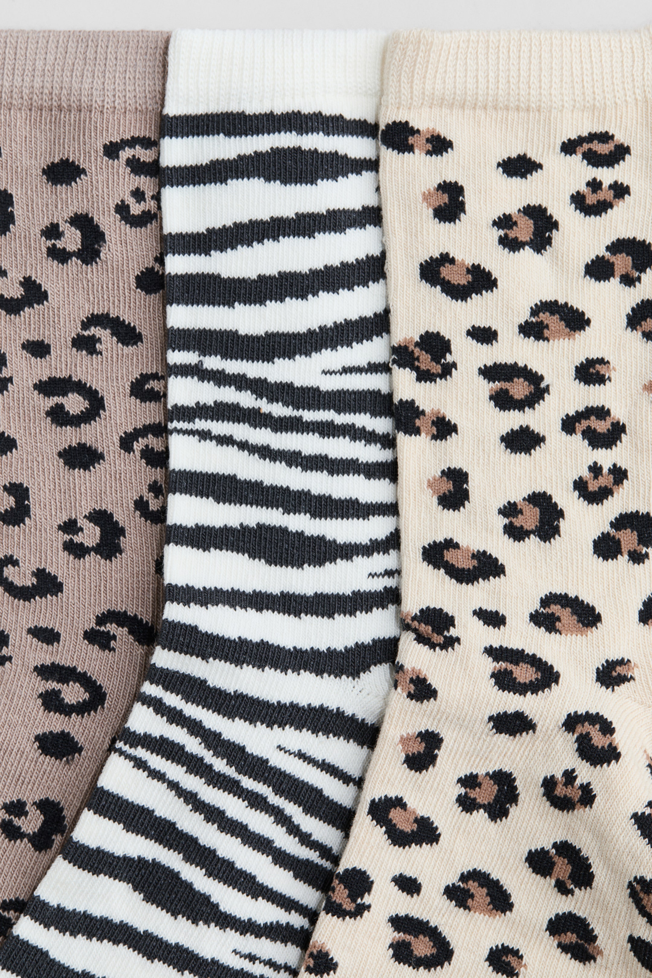 Lot de 3 paires chaussettes en tricot jacquard