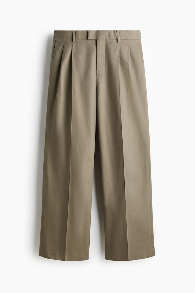 Loose-Fit Tailored Pants - Khaki green/Brown/Black/Dark khaki green/Black/Dark khaki green - 1