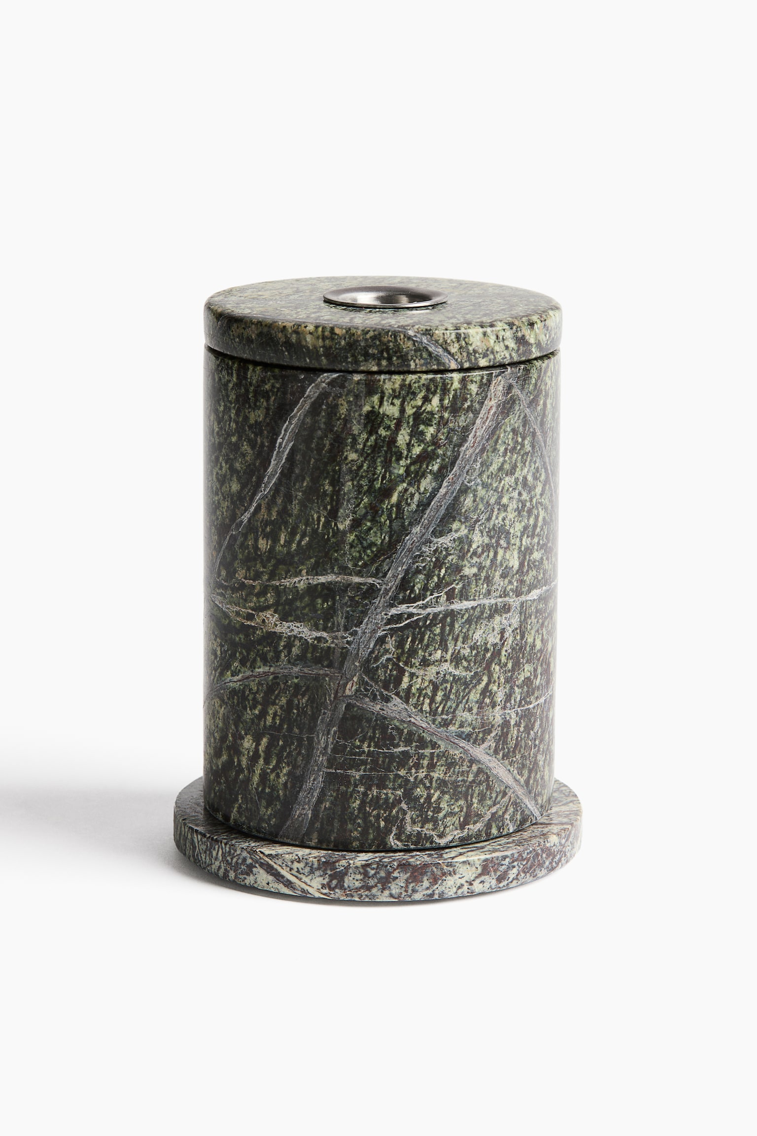 Marble reed diffuser container - Dark green/Marbled - 1