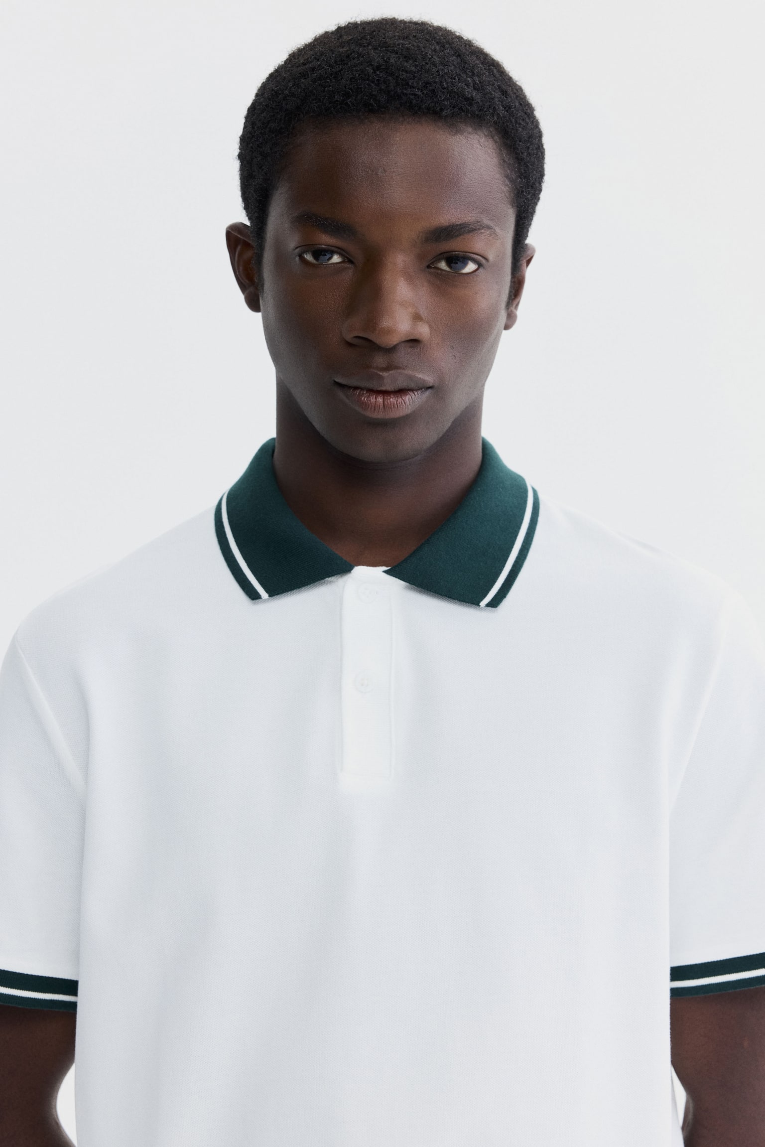 Polo shirt - White/Black - 5