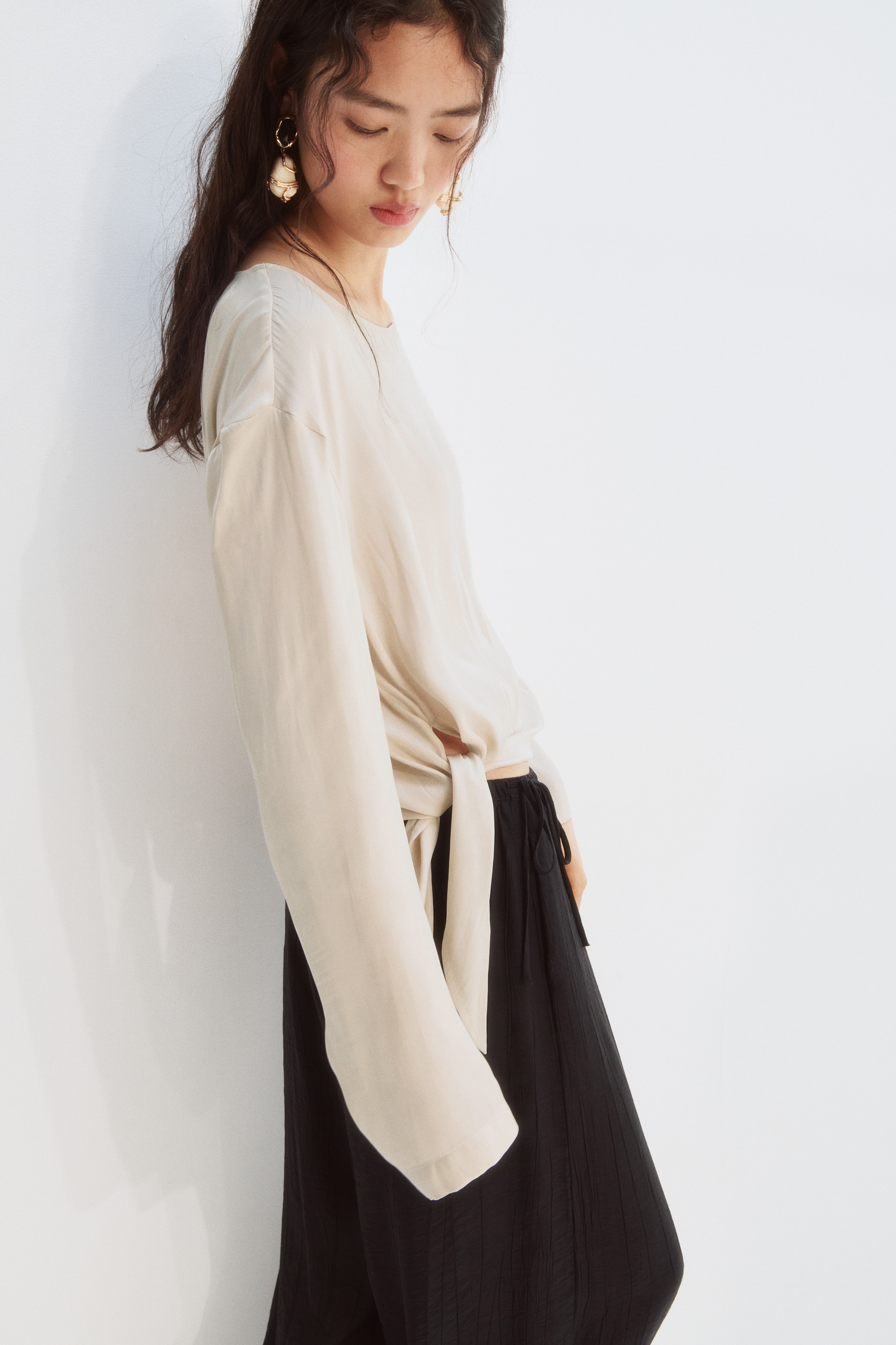 One-Shoulder Tie-Detail Top from H&M - $24.99