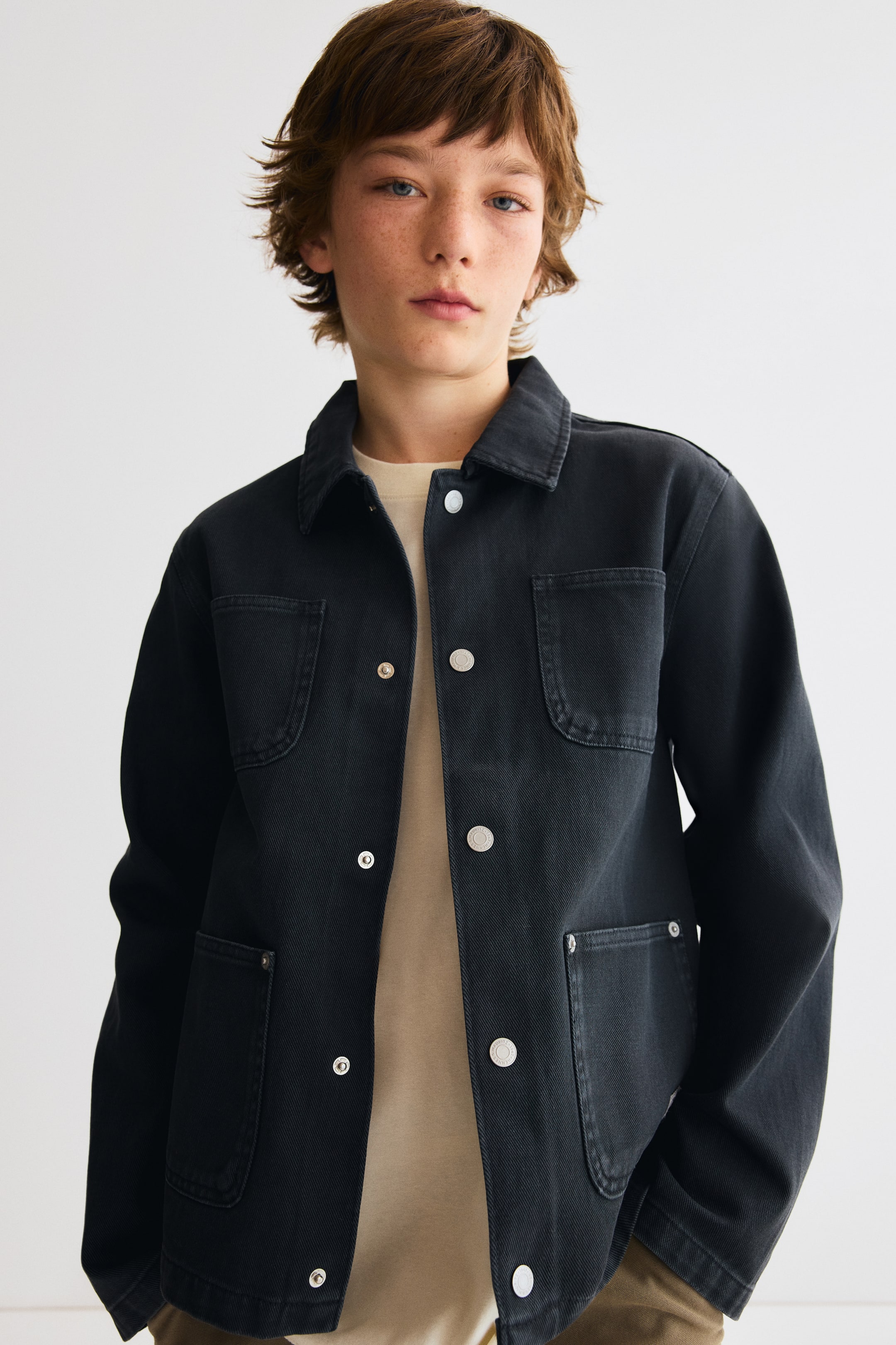 Cotton Twill Cargo Jacket