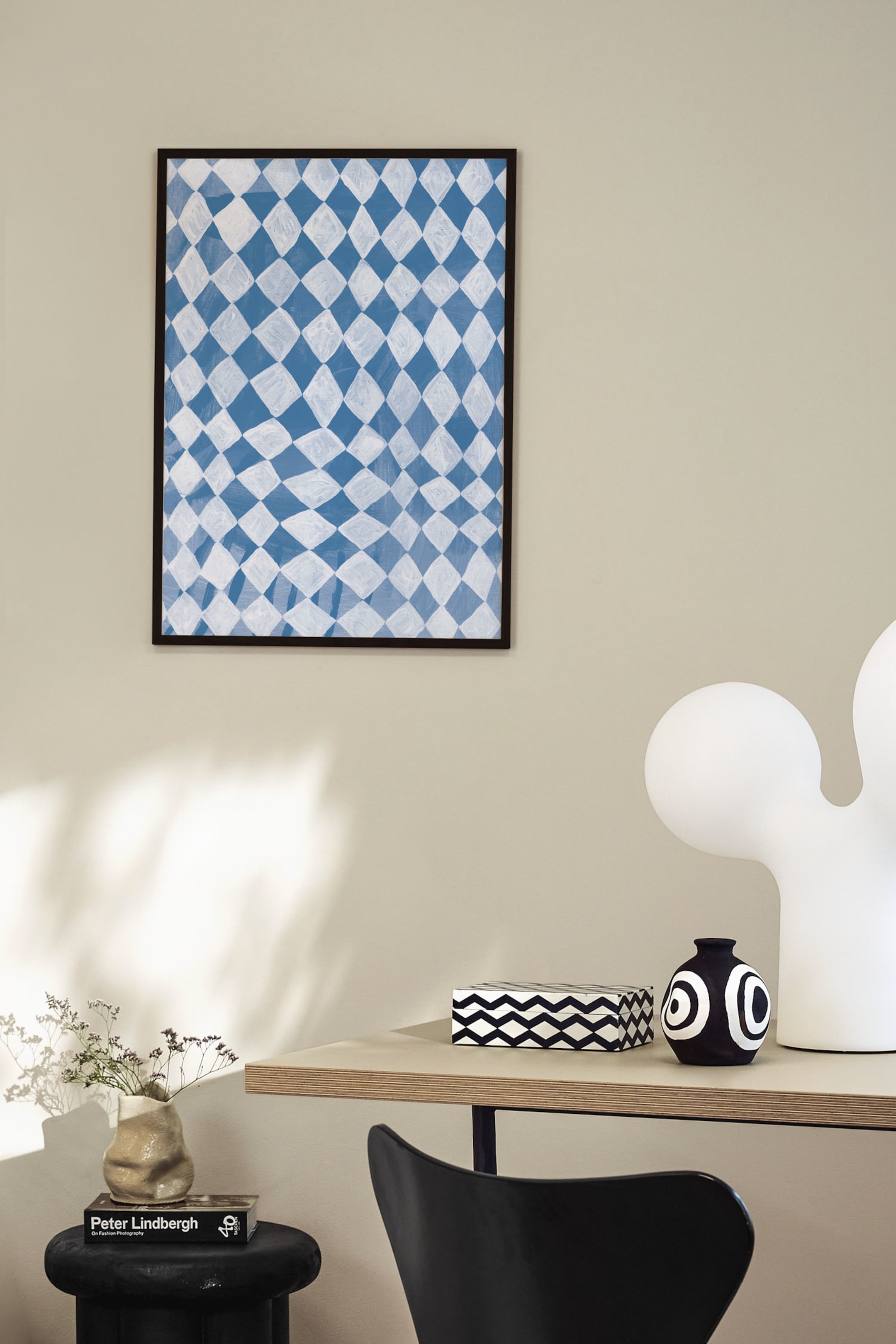 Visualizza immagine più grande: Blue Squares Poster - Blu/bianco - Postery - HOME | H&M IT 1