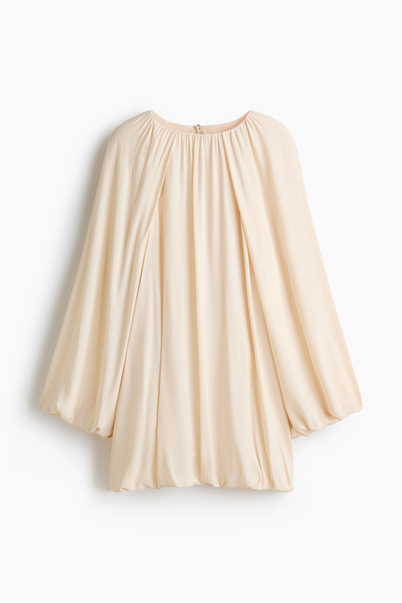 Bluză din viscoză cu croială lejeră - Bej-deschis - 1