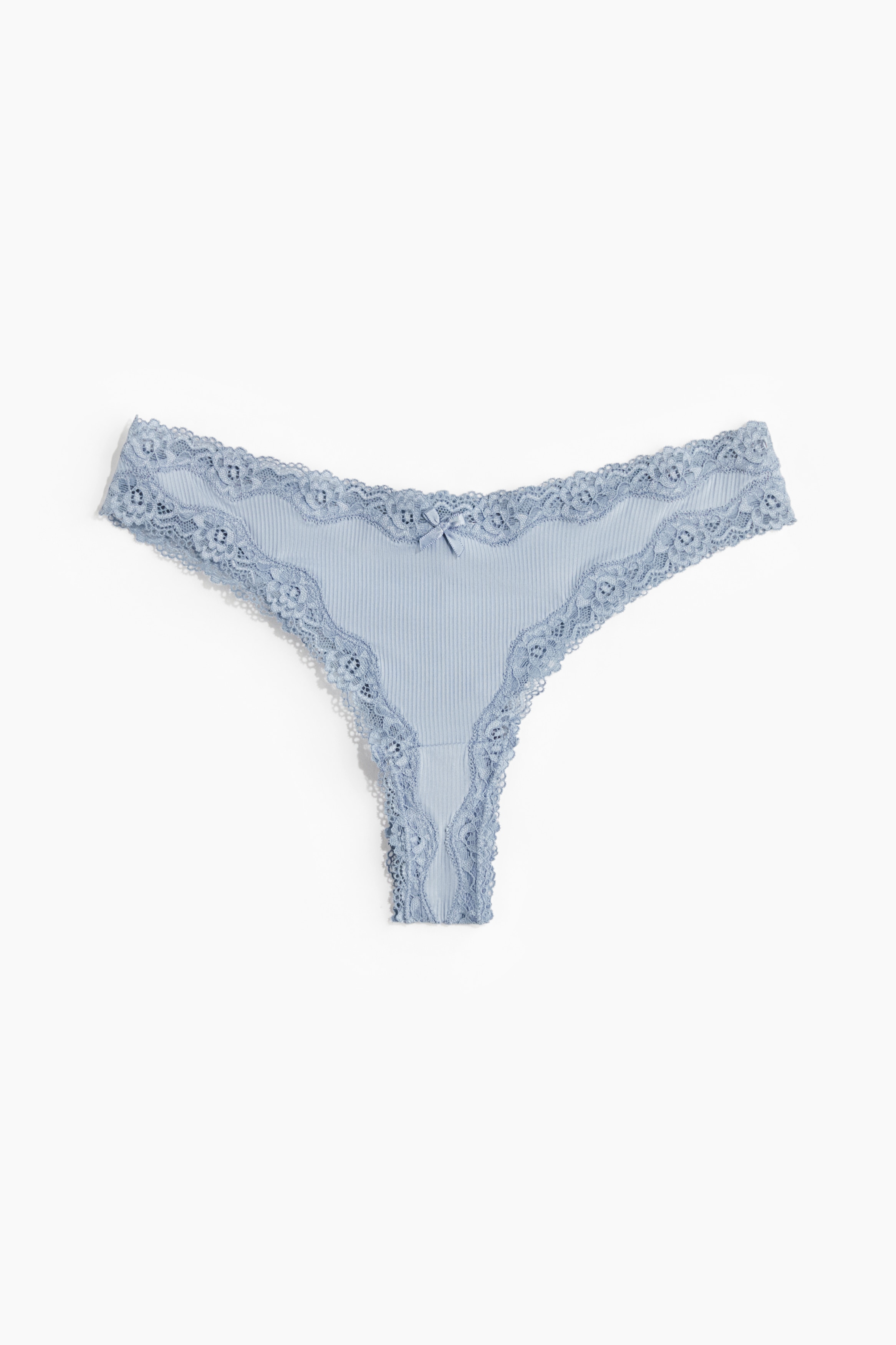 5-pack microfibre and lace Brazilian briefs