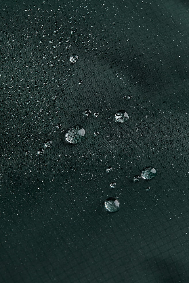 Water-repellent puffer jacket - Forest green/Black/Light beige/Brown - 7